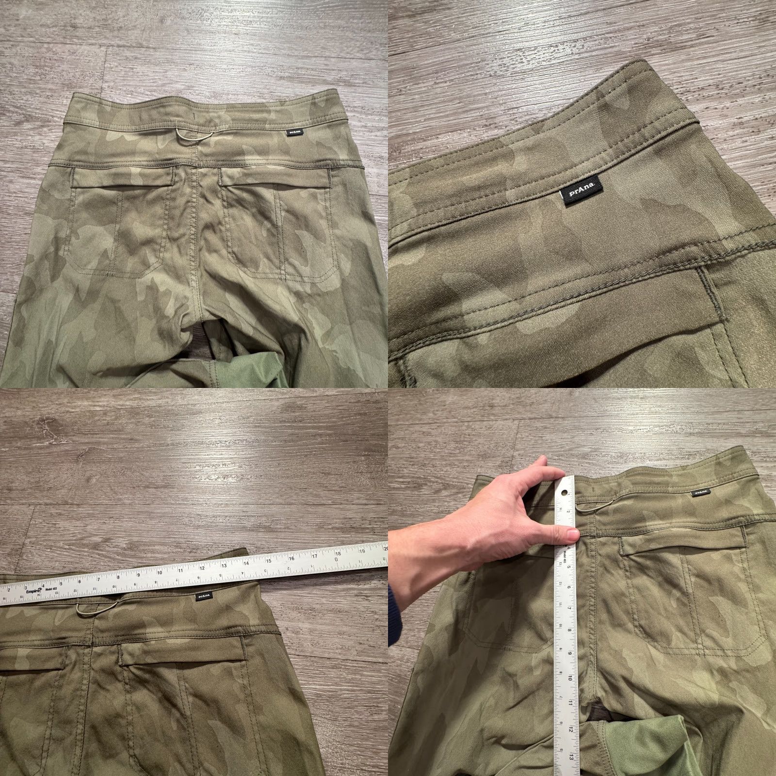 Prana prAna Halle Pants Womens Jogger Adult Regular Slim Tapered Green Camouflage Nylon Cargo 28x27 Pants Womens Size 27" / US 4 / IT 40 - 8 Thumbnail