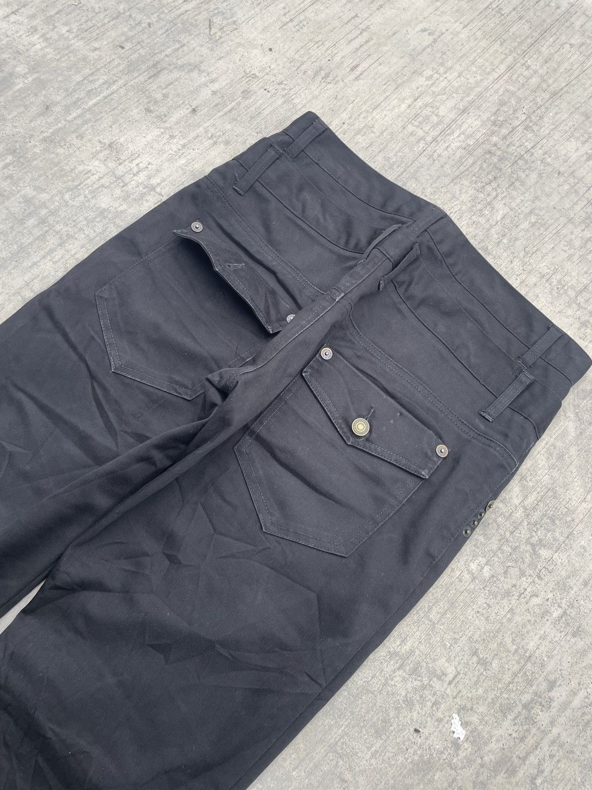 Japanese Brand 2000s JAPANESE BRAND NYLAUS DOUBLE WAIST BONDAGE SLIM Size US 32 / EU 48 - 6 Thumbnail