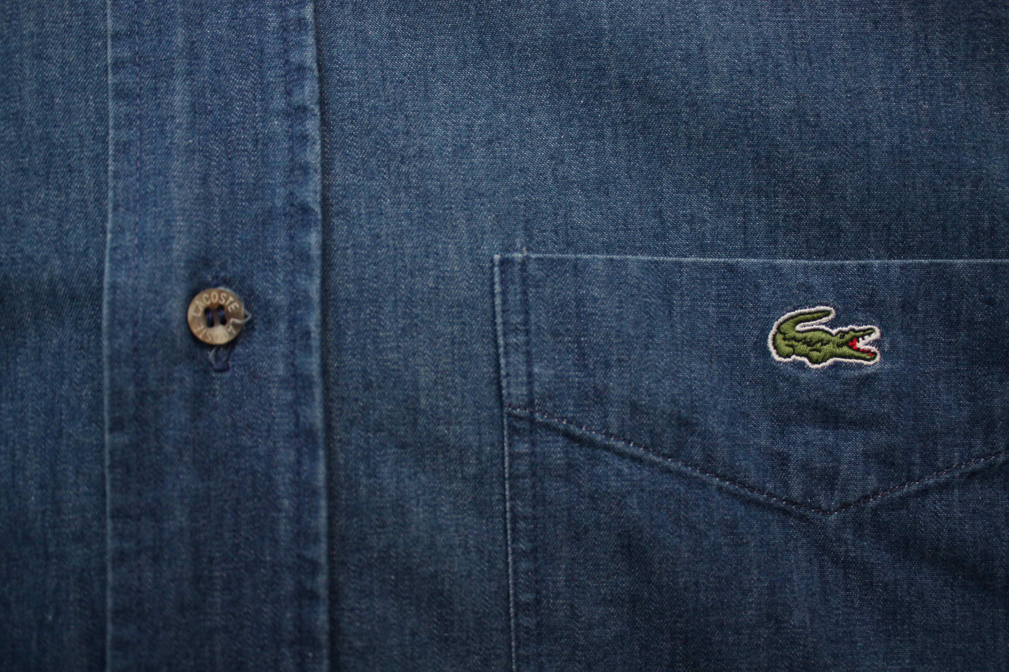Lacoste Lacoste Vintage Denim Blue Shirt Men's 43 Size US XL / EU 56 / 4 - 5 Thumbnail