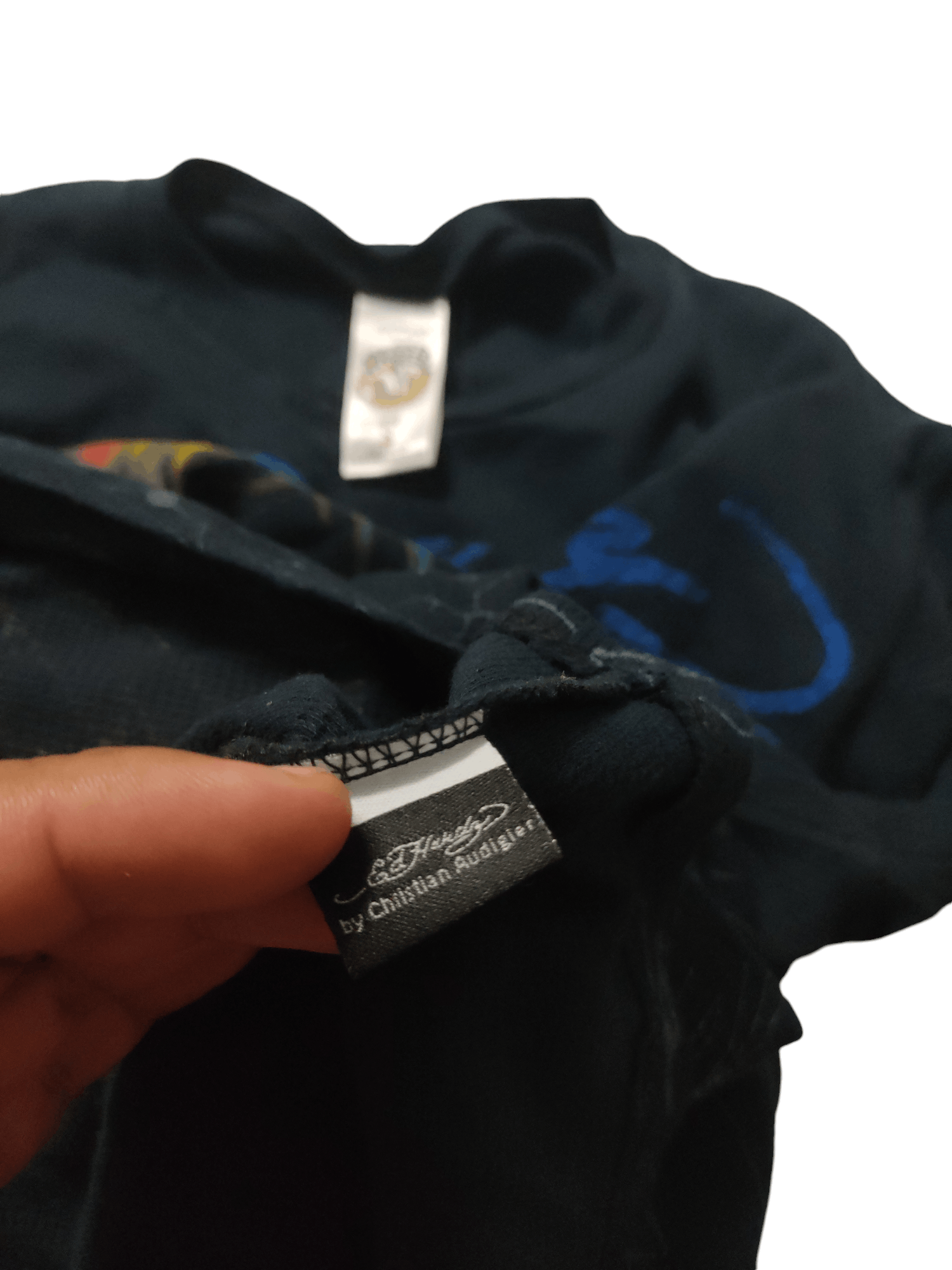 Christian Audigier × Ed Hardy Ed Hardy Long Sleeve Tshirt Blue Black Size US M / EU 48-50 / 2 - 8 Thumbnail