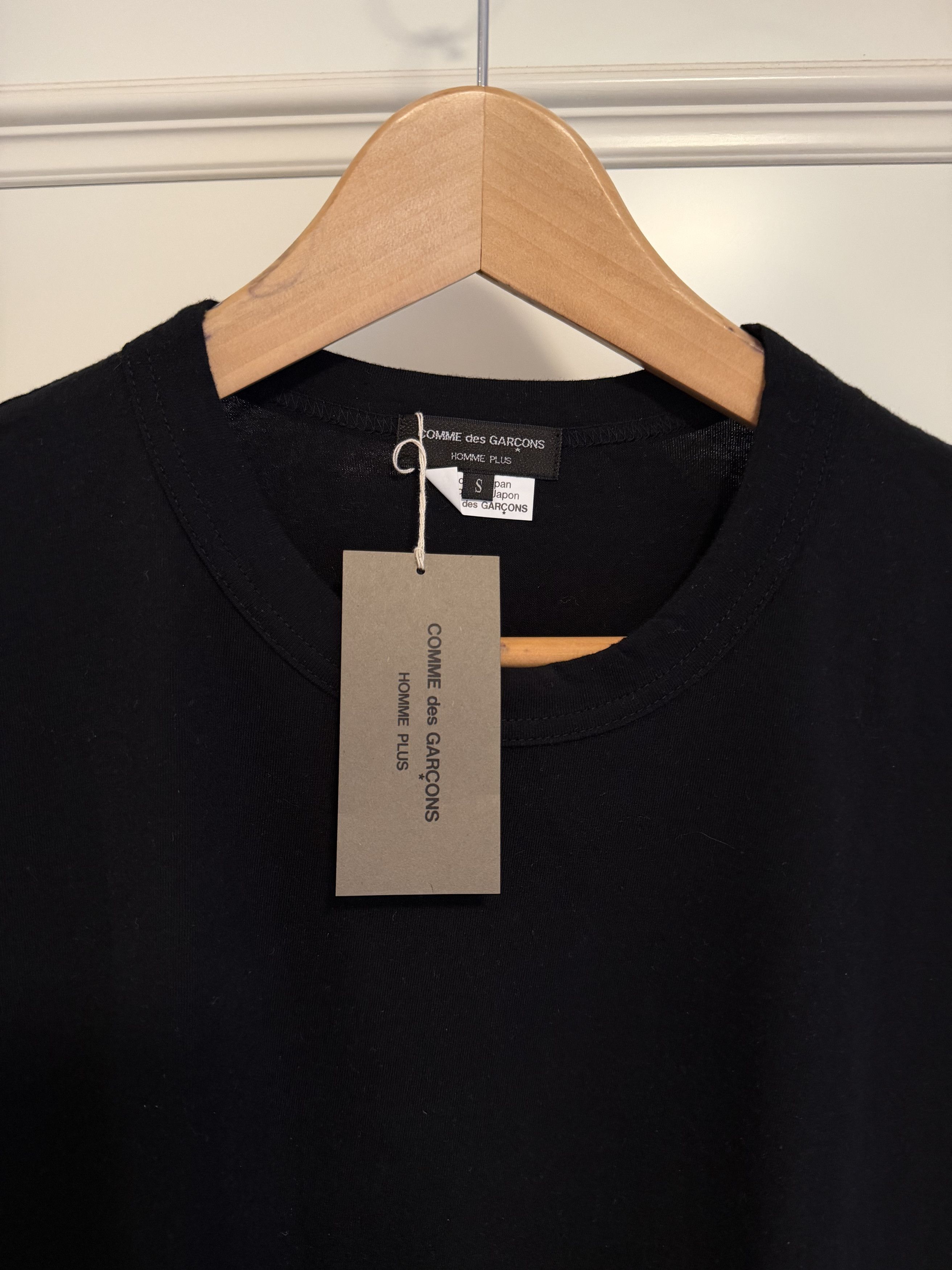 Comme des Garcons Homme Plus Edged Panel Stitch Jersey T-Shirt 'Black' Size US S / EU 44-46 / 1 - 5 Thumbnail