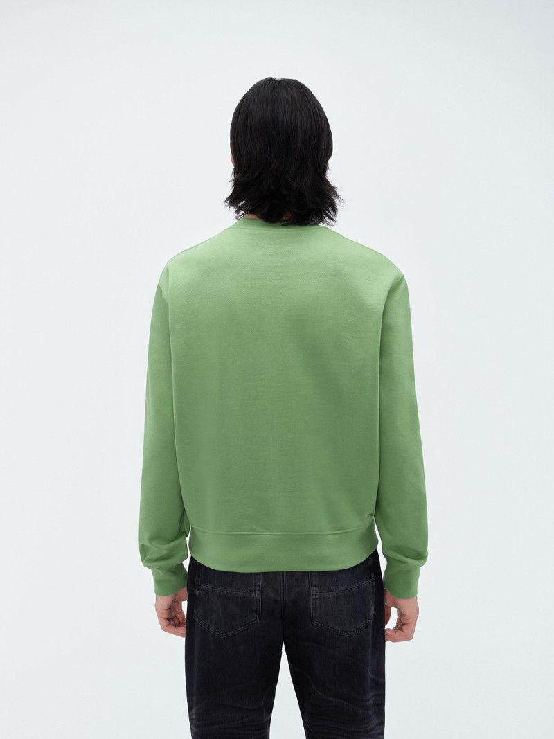 Amiri o1gr1nt0426 Core Logo Crew Mineral Sweatshirt in Green Size US XL / EU 56 / 4 - 5 Thumbnail