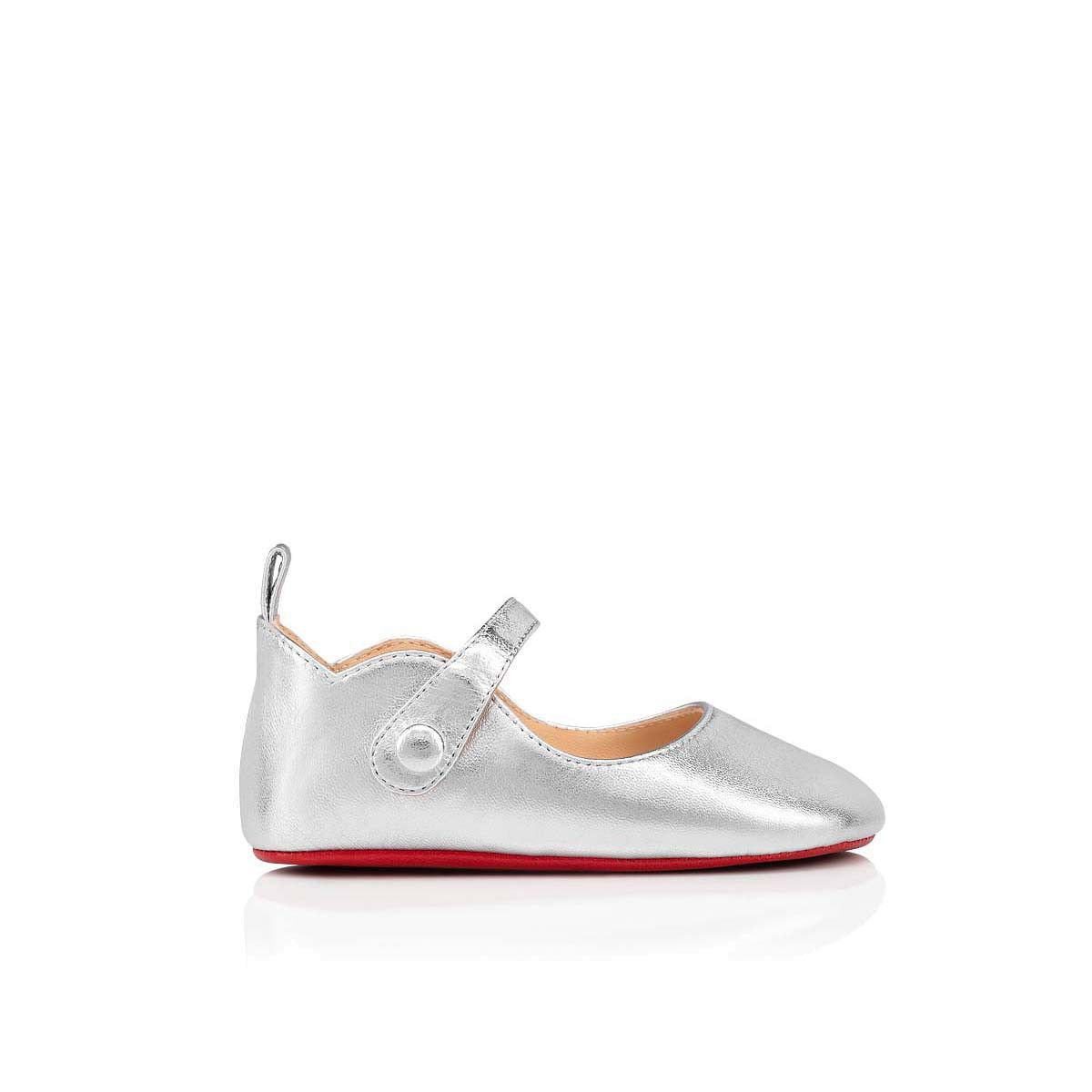 Christian Louboutin o1w1db10325 Flats in silver Size US 7 / IT 37 - 2 Thumbnail