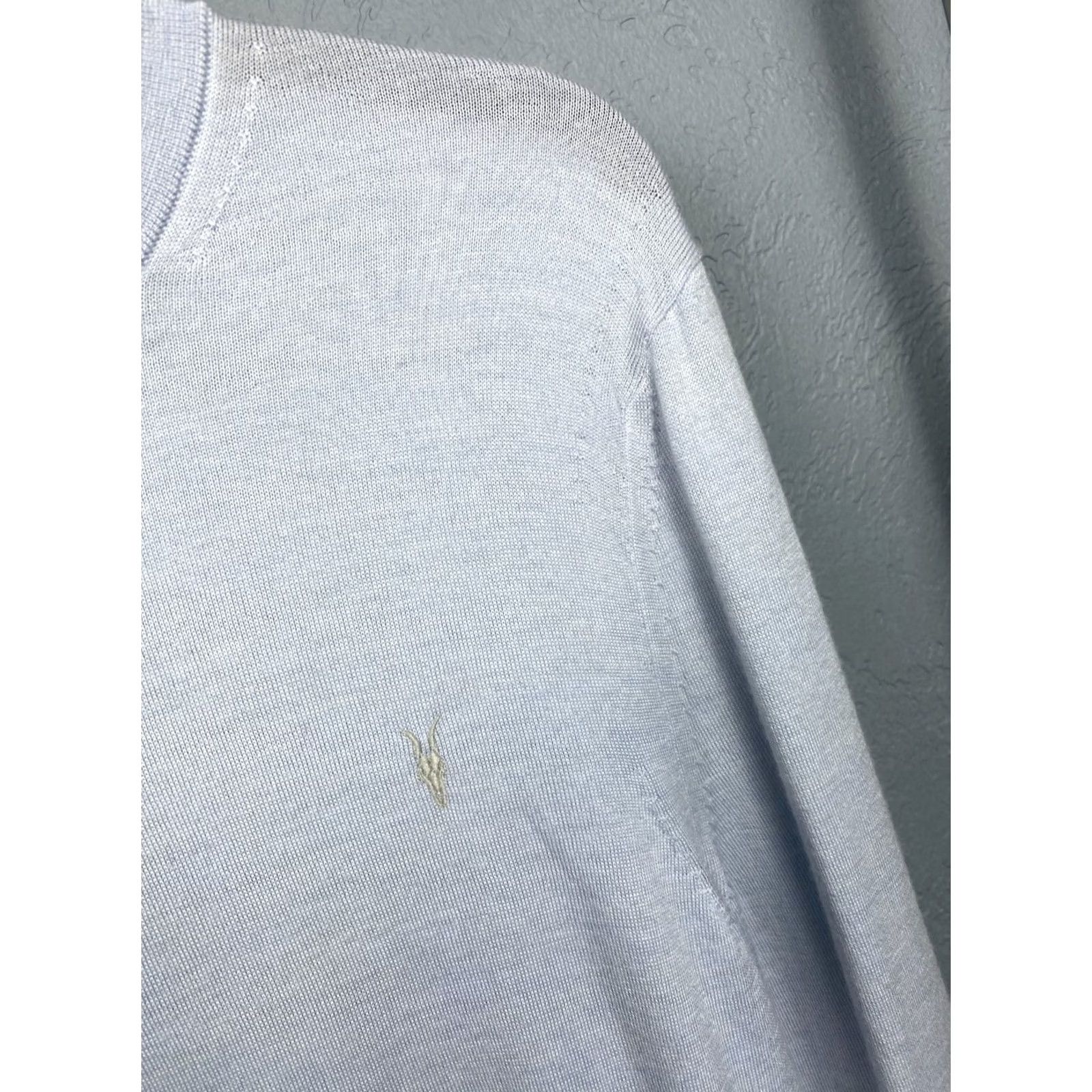 Allsaints AllSaints Mens Mode Merino Crew Neck Wool Knit Sweater Size S Blue Sweater Mens S Wool Crew Neck Knit 90s? Size US S / EU 44-46 / 1 - 3 Thumbnail