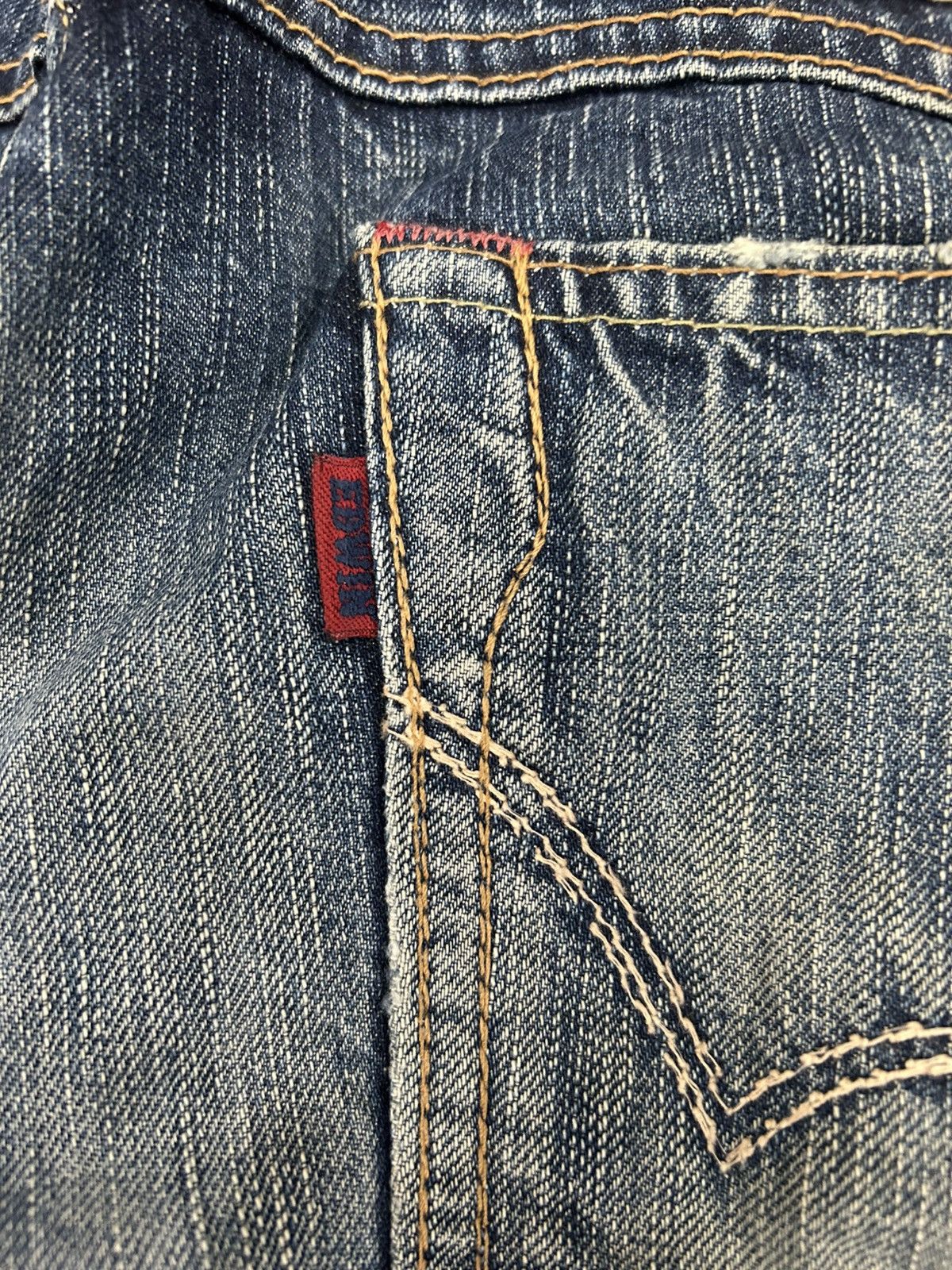 Edwin Vintage Edwin 503 Blue Trip Slim Washed Whisker Baggy Size US 32 / EU 48 - 21 Thumbnail