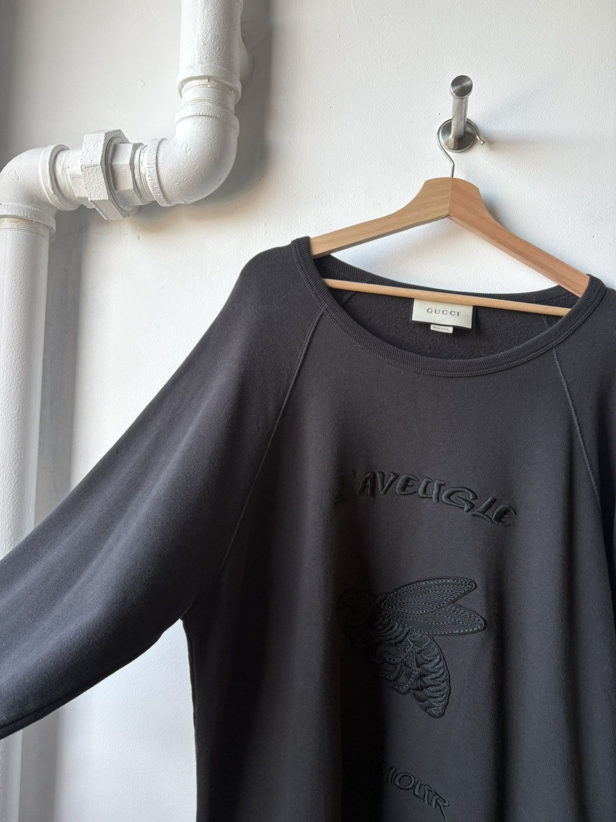 Gucci Gucci Aveugle par amour logo crewneck Size US XL / EU 56 / 4 - 4 Thumbnail