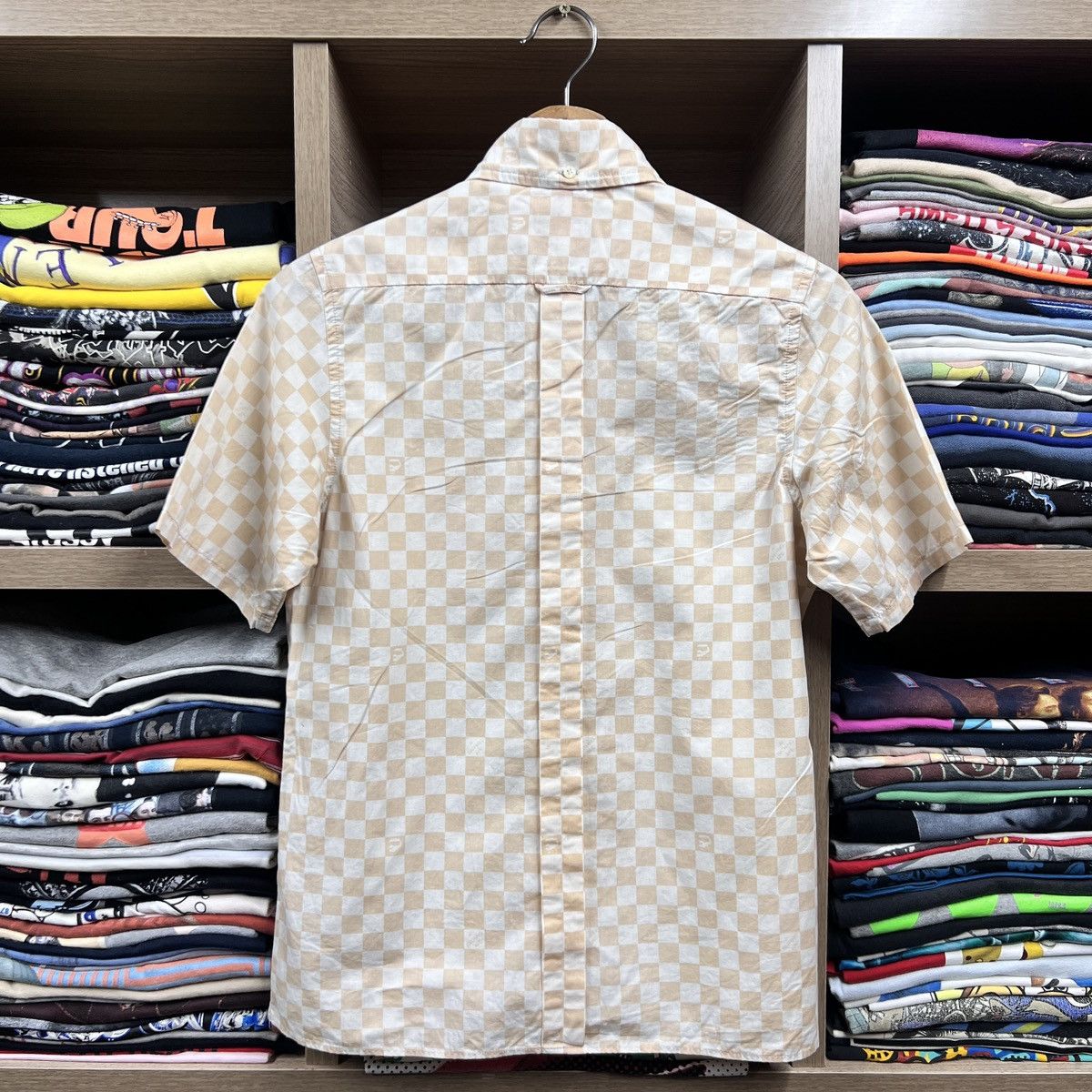 Bape VTG BAPE CHECKERED BUTTON TEE Size US XS / EU 42 / 0 - 2 Thumbnail