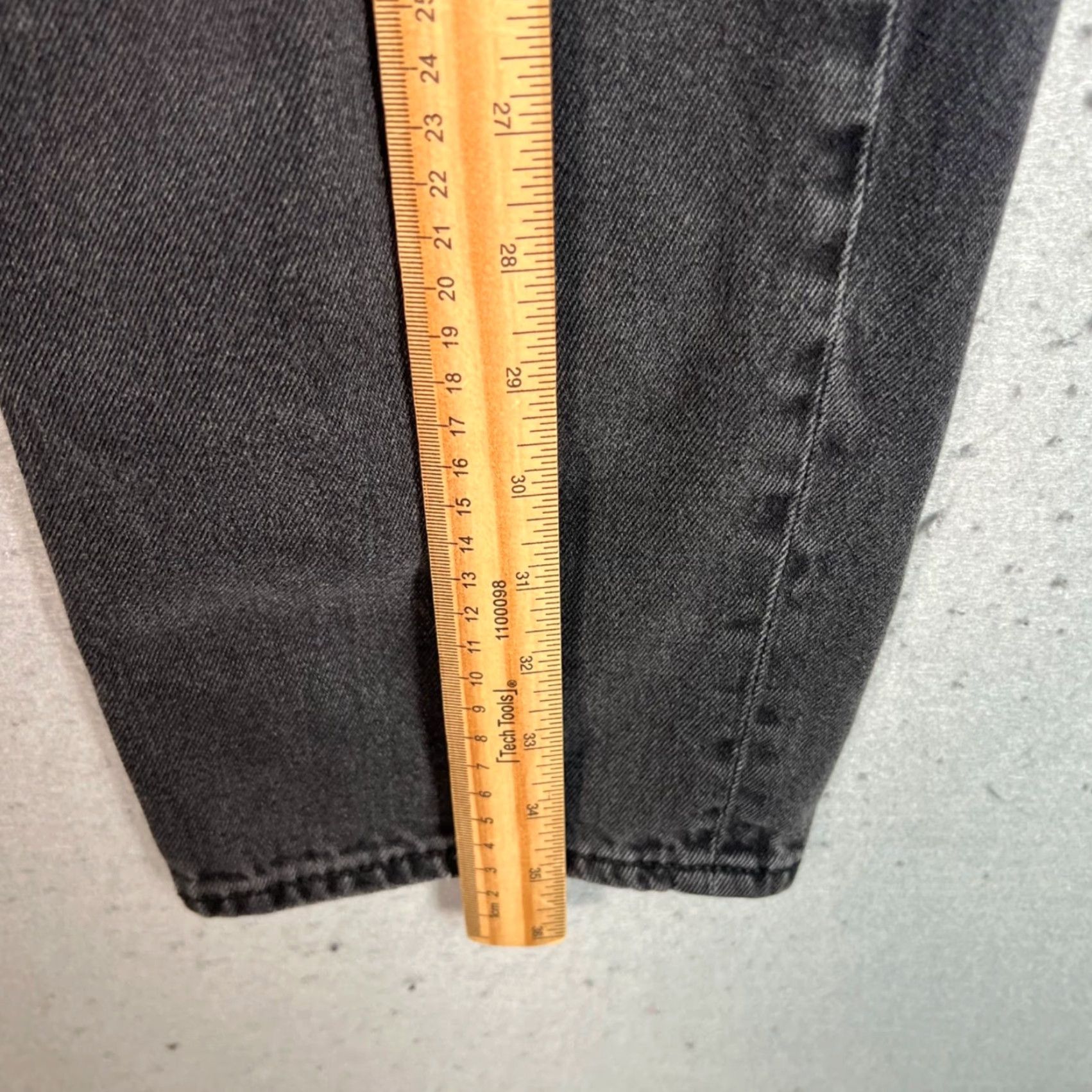 American Eagle Outfitters American Eagle Outfitters Jeans Distressed Black 10 Short Comfort Stretch Waist 5-Pocket Denim High Rise Womens Jeans Size 32" / US 10 / IT 46 - 6 Thumbnail