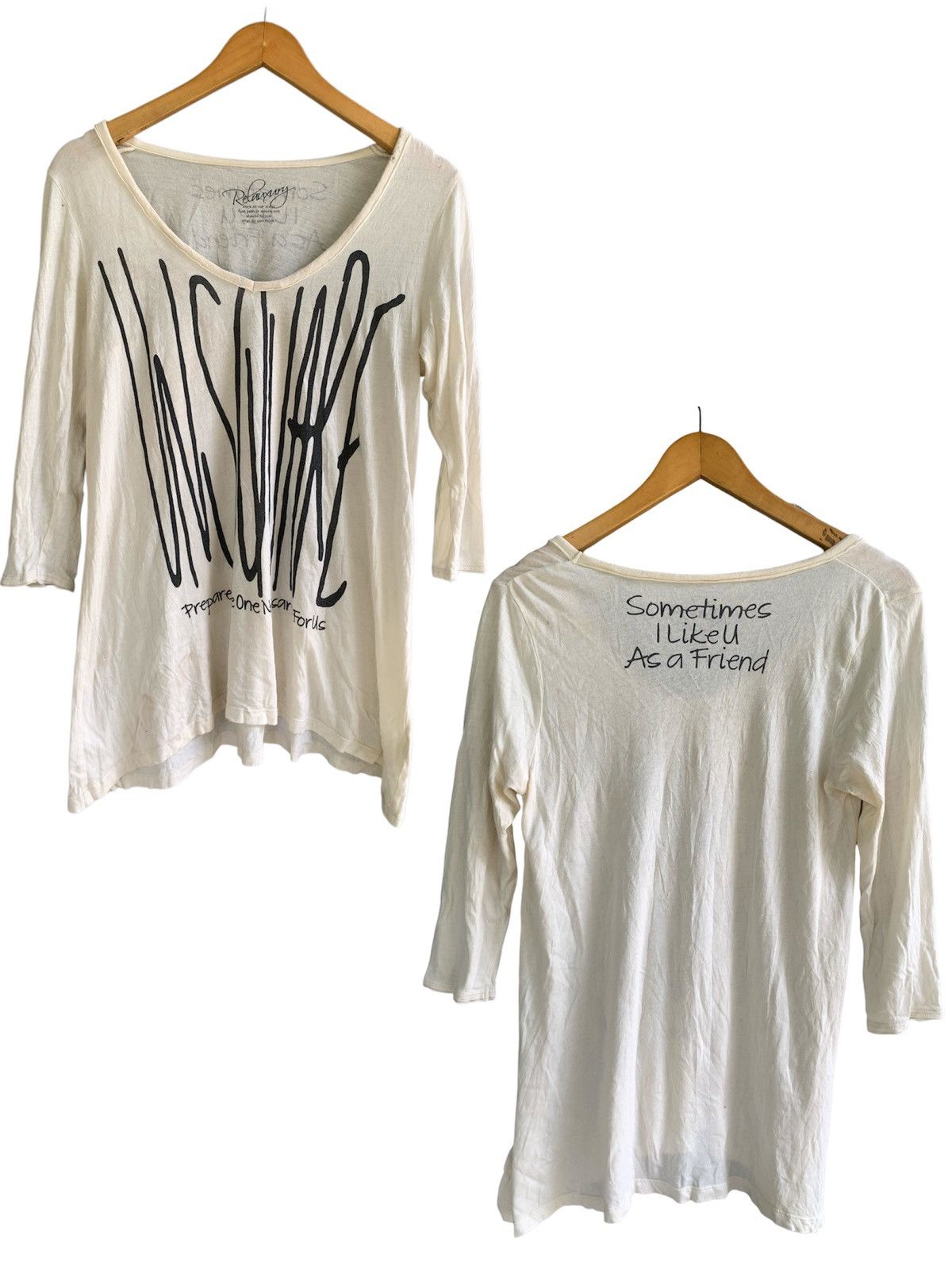 Beauty Beast × Hysteric Glamour × Japanese Brand JAPANESE~ RELANXURY POEM LONG SLEEVE T-SHIRT Size M / US 6-8 / IT 42-44 - 5 Thumbnail