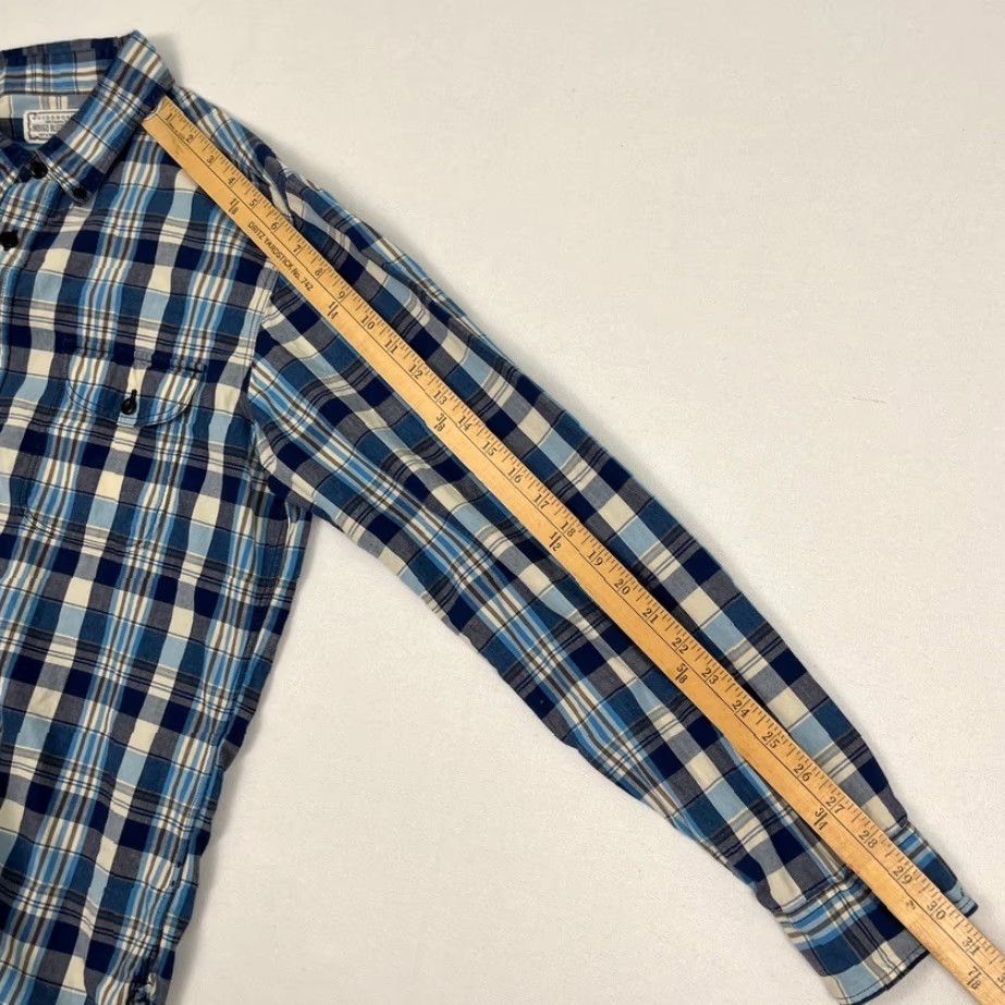CO Guideboat Co Shirt Mens Large Blue Indigo Bleeder Madras Button Down Casual Prep Shirt Size US L / EU 52-54 / 3 - 6 Thumbnail