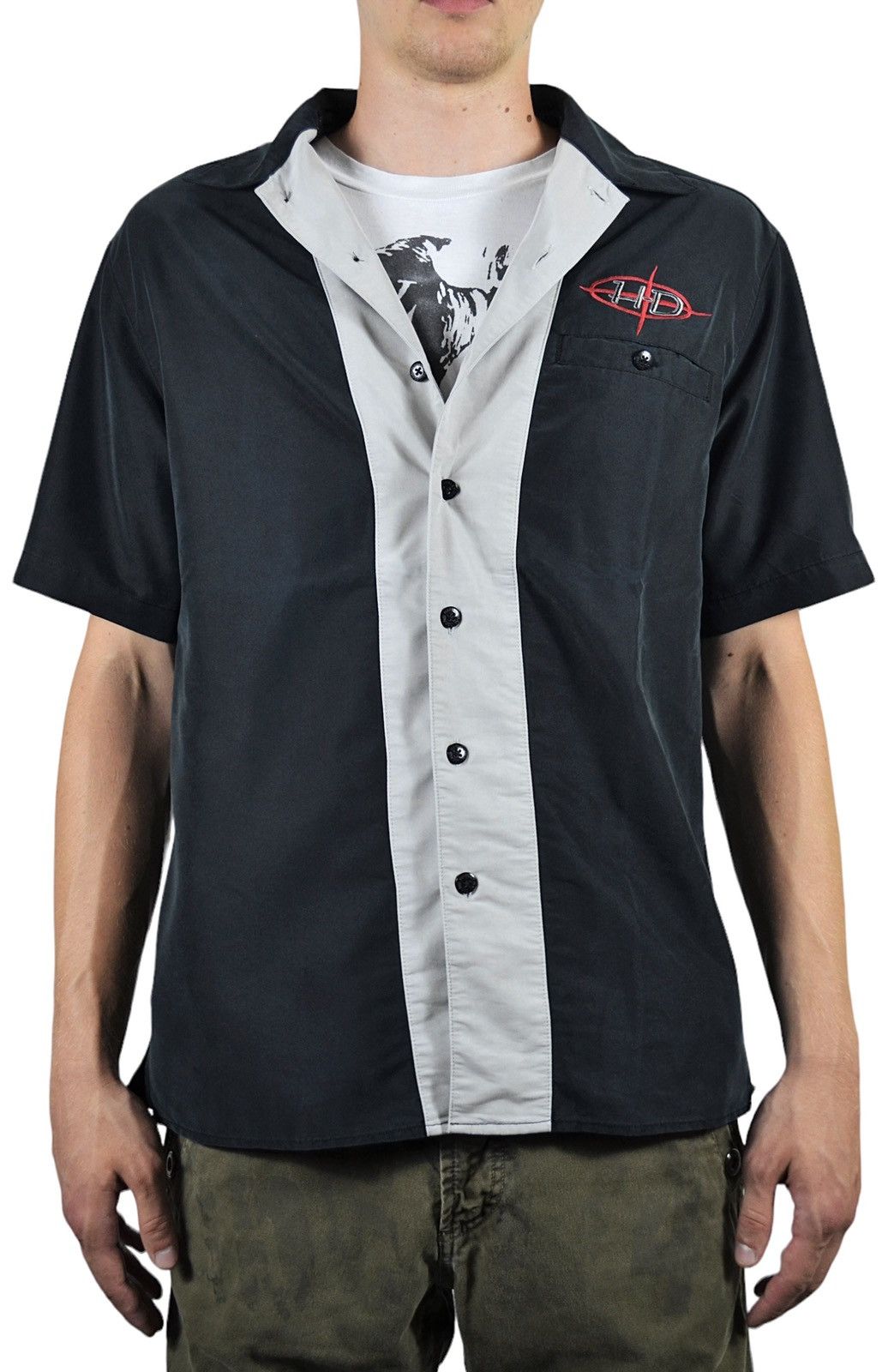 Harley Davidson Vintage Harley Davidson Viscose Bowling Embroidered Shirt Size US M / EU 48-50 / 2 - 6 Thumbnail