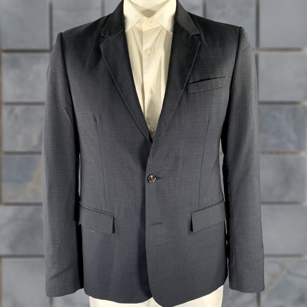 Maison Margiela MAISON MARGIELA Sport Coat Grey Plaid Wool 42 Notch Lapel Men's Regular Size 42 Size US XS / EU 42 / 0 - 1 Thumbnail