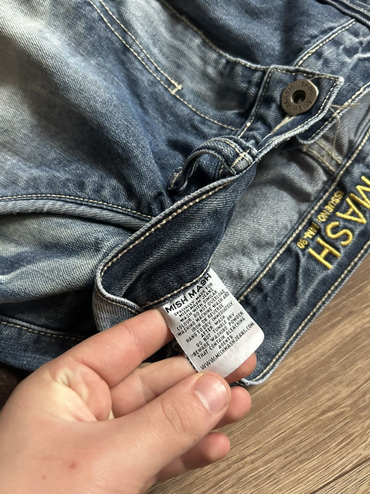 Vintage Vintage Mish Mash biker denim jeans elwood jeans mens Size US 32 / EU 48 - 6 Thumbnail