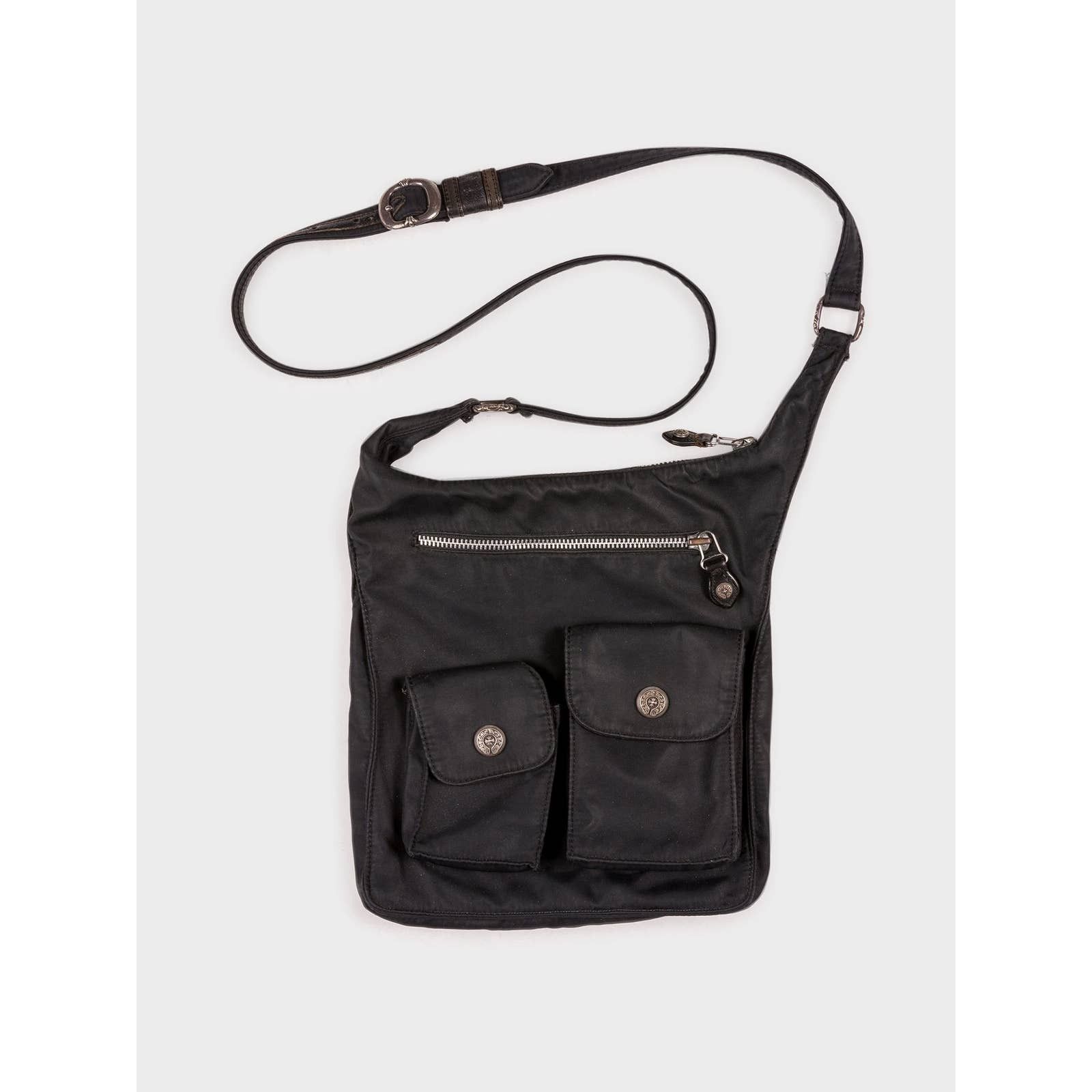image of Chrome Hearts Gunslinger Cargo Shoulder Bag in Black, Men's
