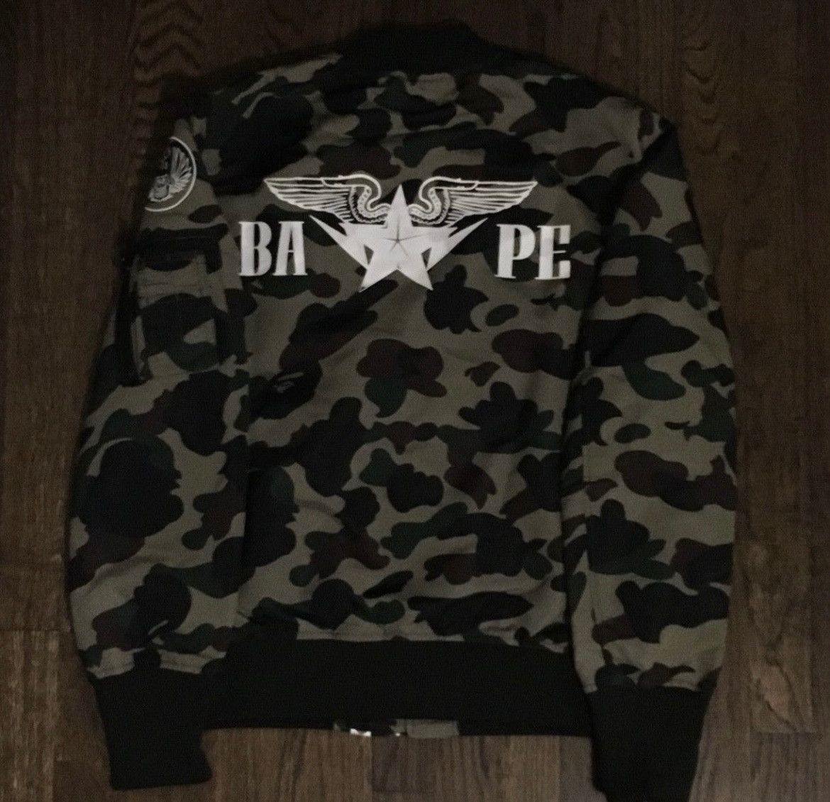 Bape Bape camo MA-1 bomber jacket Size US M / EU 48-50 / 2 - 2 Thumbnail