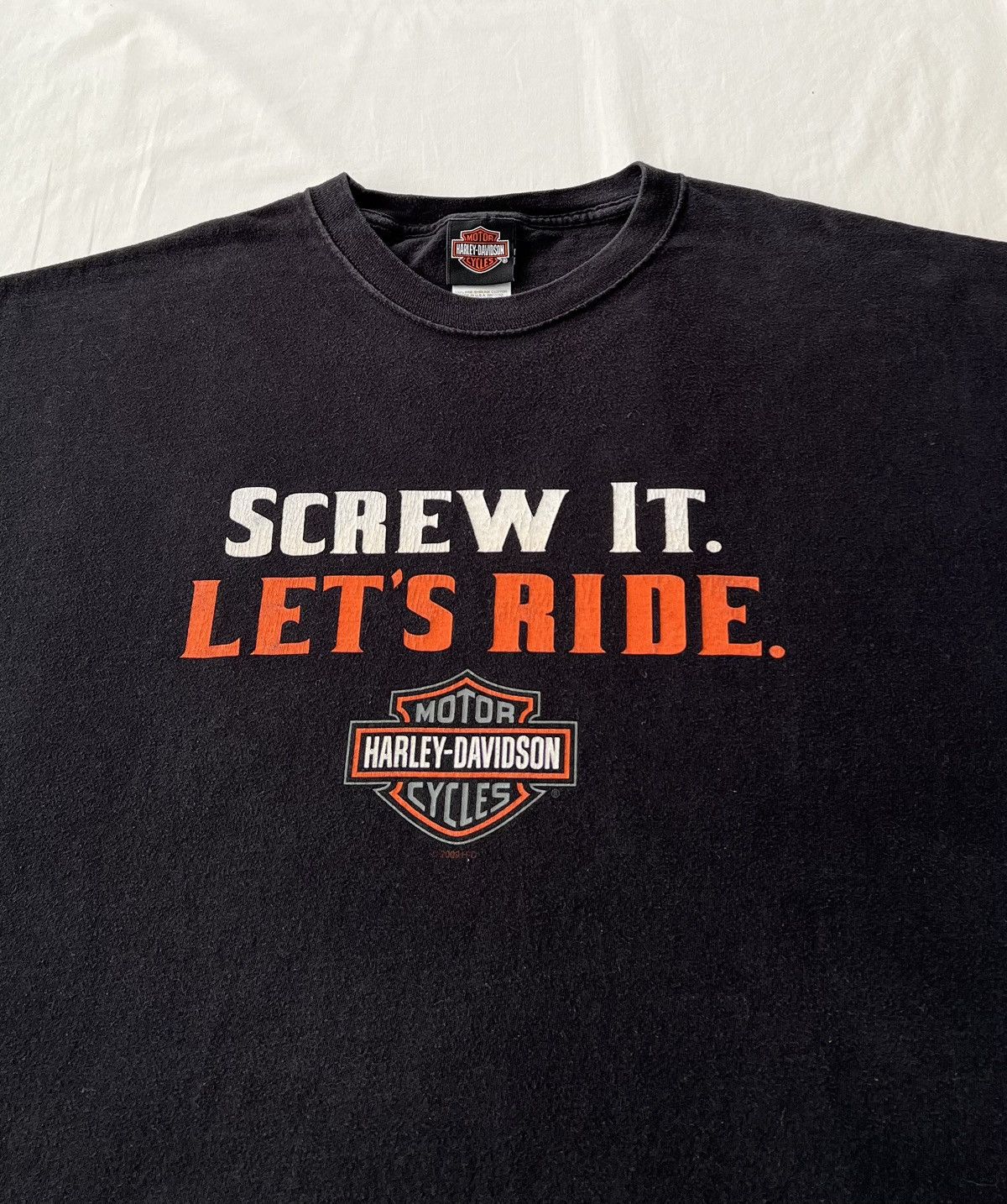 Harley Davidson Vintage 2009 Harley Davidson Screw It Lets Ride Tee Sz 3XL Size US XXL / EU 58 / 5 - 5 Thumbnail
