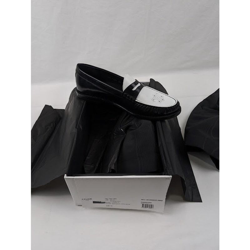 Celine o1rshd1 Loafers 15 in Black/Optic White Size US 11 / EU 44 - 22 Thumbnail