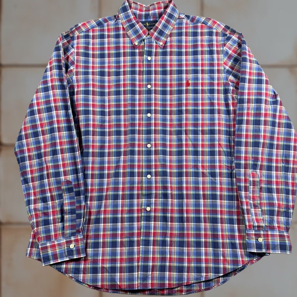 Ralph Lauren Ralph Lauren Slim Fit Madras Plaid Colorful Button Down Shirt Size 2XL Mens Size US XXL / EU 58 / 5 - 1 Thumbnail