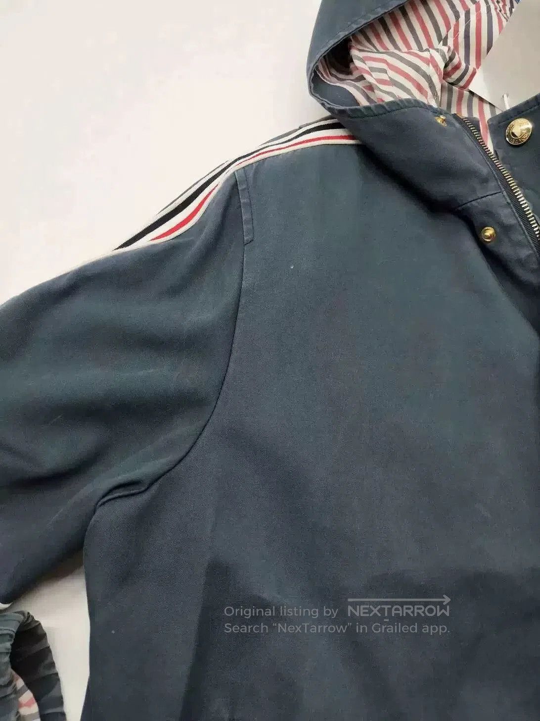 Thom Browne Thom Browne Windbreaker Jacket with Logo. Size US M / EU 48-50 / 2 - 9 Thumbnail