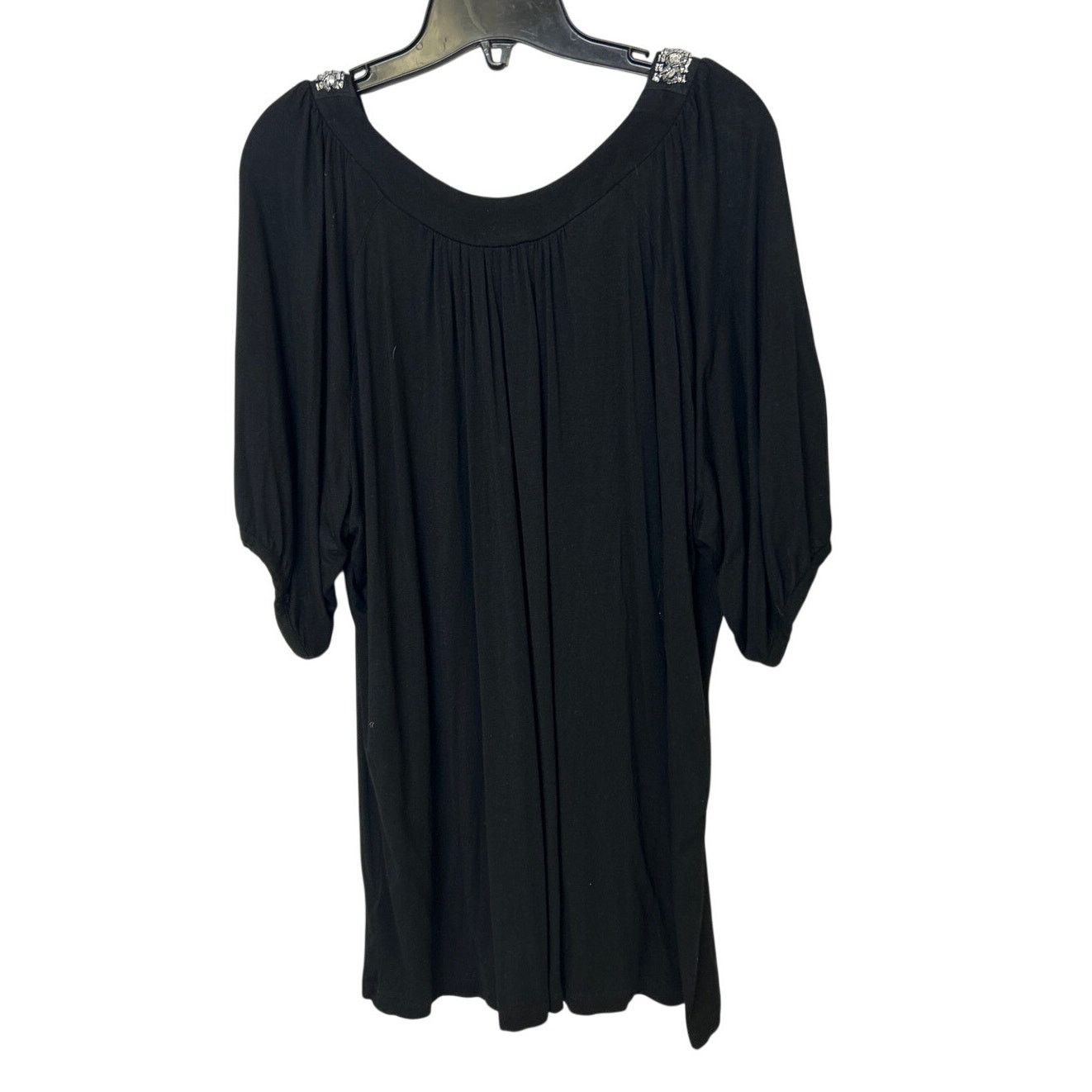 Avenue Avenue Womens Size 22/24 Beaded Rhinestone Collar Blouse Size 3XL / US 20-22 - 4 Thumbnail