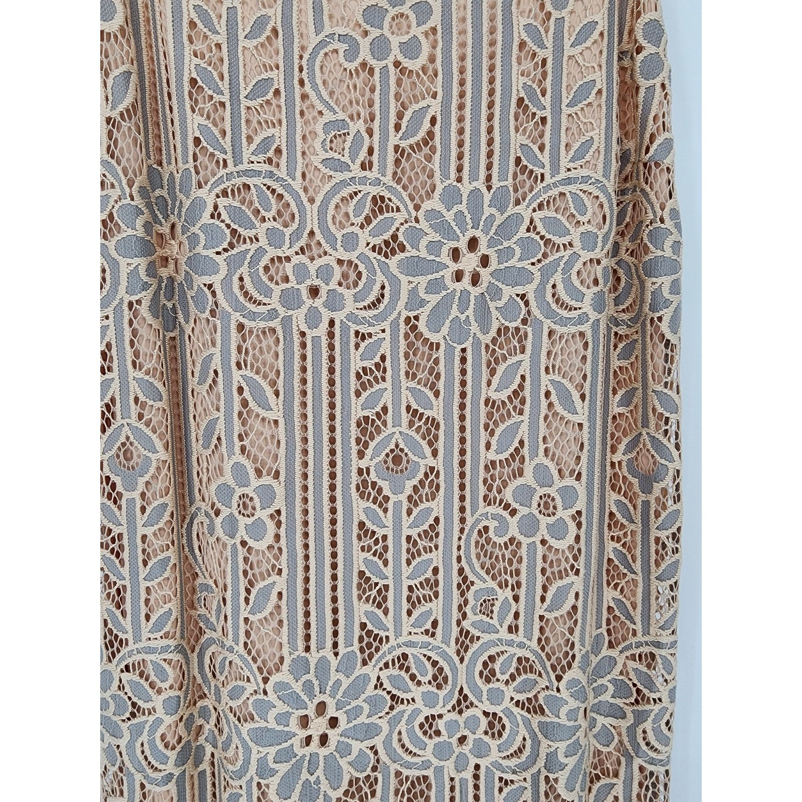Anthropologie Anthropologie Eri + Ali Twilight Lace Dress Nude Ivory XS Size XS / US 0-2 / IT 36-38 - 7 Thumbnail