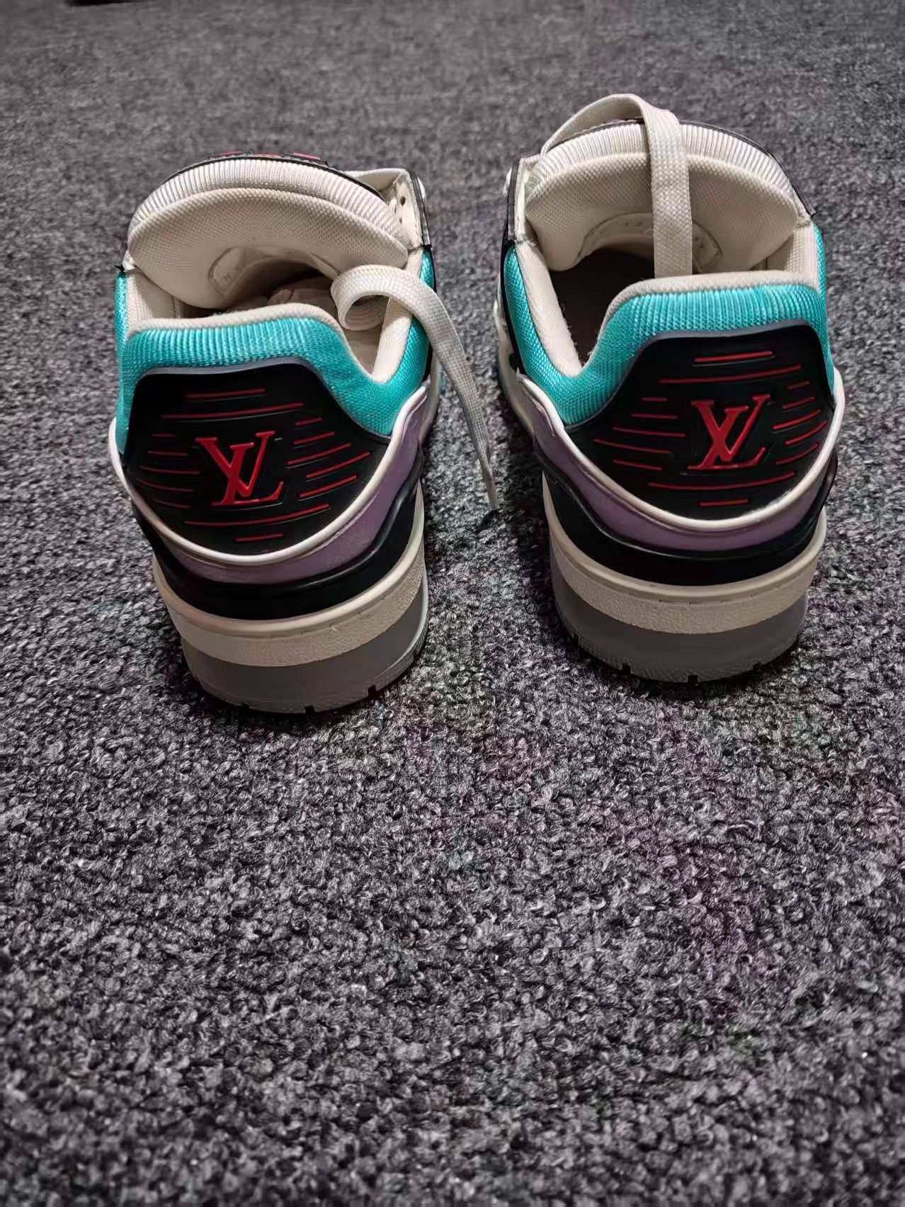 Louis Vuitton LV Trainer Round Toe Lace-Up Low-Top Sneakers K13 Size US 7 / IT 37 - 5 Thumbnail