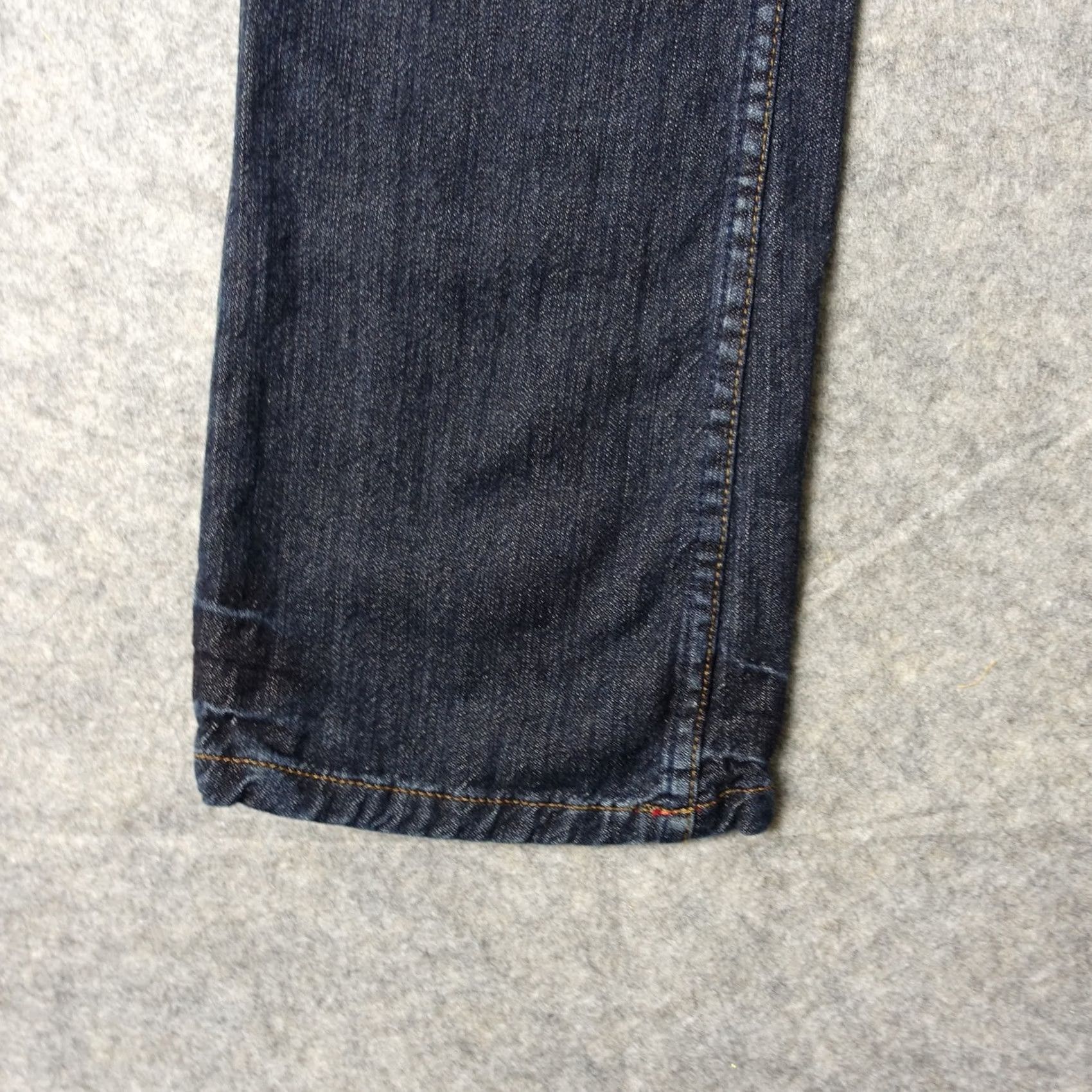 Von Dutch VINTAGE Von Dutch Jeans Mens 24 Blue Pants Straight Leg Dark Wool Cashmere USA Slim Regular 5-Pocket Denim Inseam 30 Size US 28 / EU 44 - 4 Thumbnail