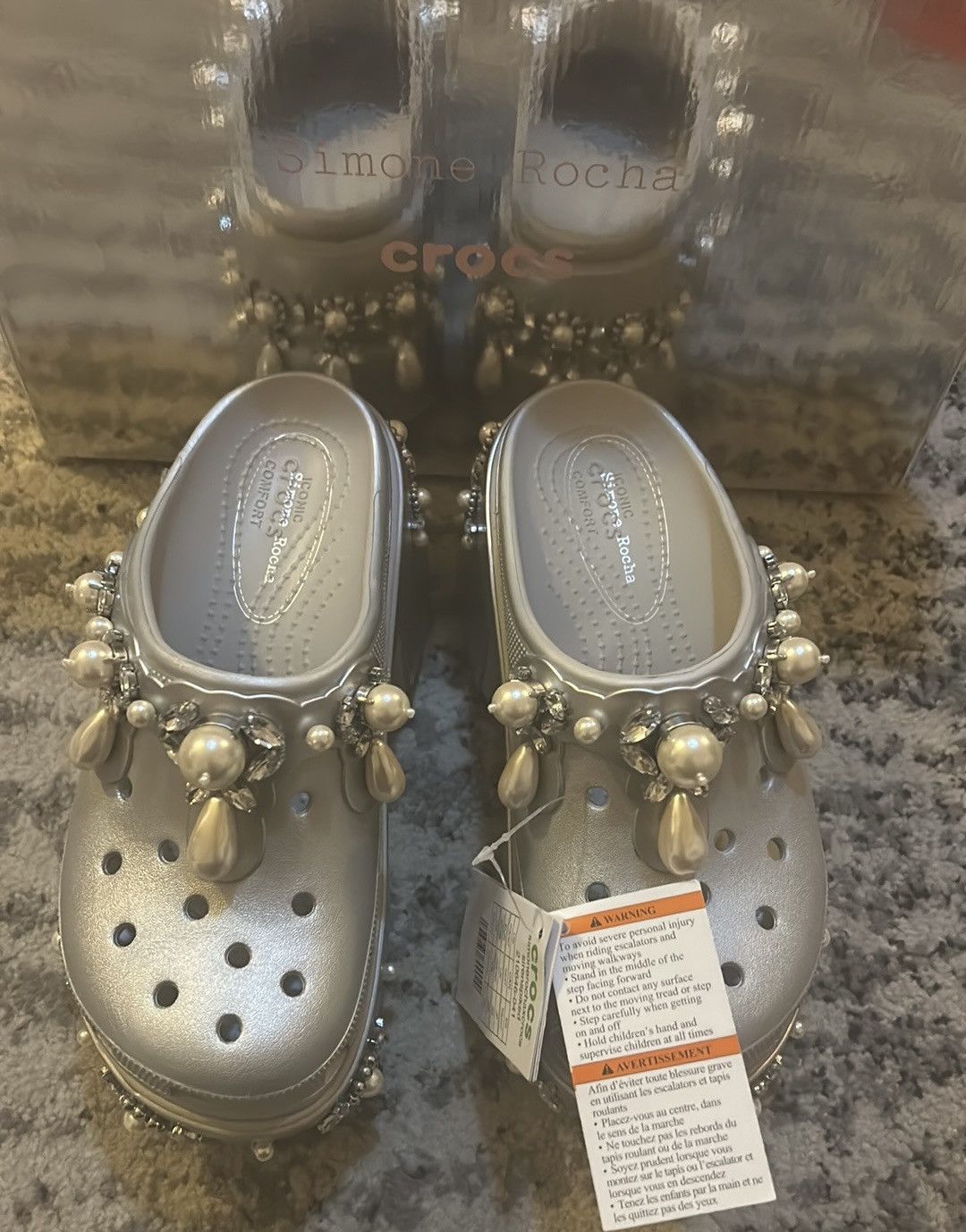 Crocs × Simone Rocha SIMONE ROCHA X CROCS Siren Spiked Clogs Size US 7 / IT 37 - 2 Thumbnail