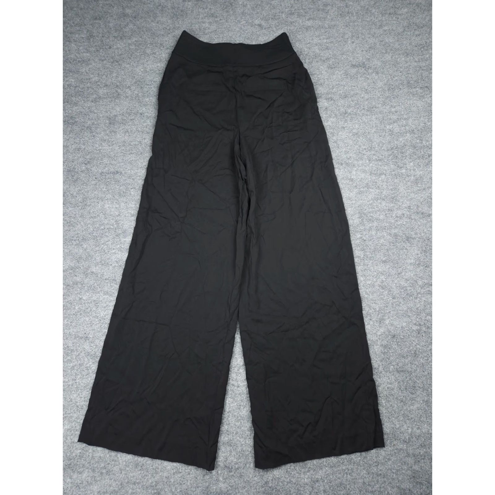 Boden Boden Fluid Wide Leg Trousers Women's 4 (US) Black Viscose Stretch Flare NWT Size 27" / US 4 / IT 40 - 2 Thumbnail