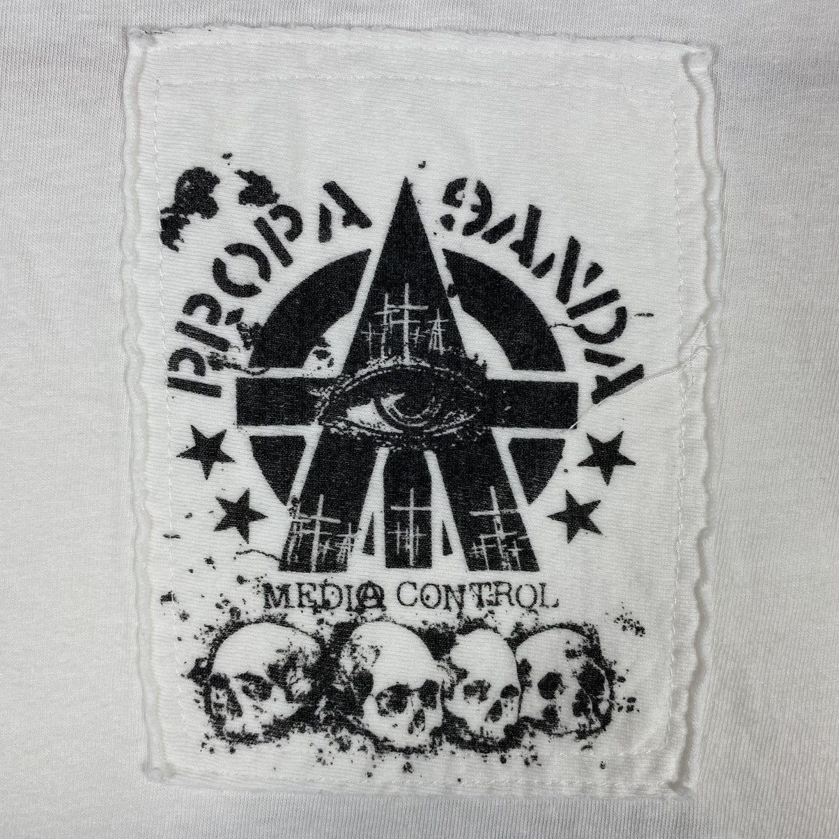 If Six Was Nine × Japanese Brand × Le Grande Bleu (L.G.B.) PROPAGANDA JOSH BOX ANARCHY MEDIA CONTROL TEE Size US L / EU 52-54 / 3 - 8 Thumbnail
