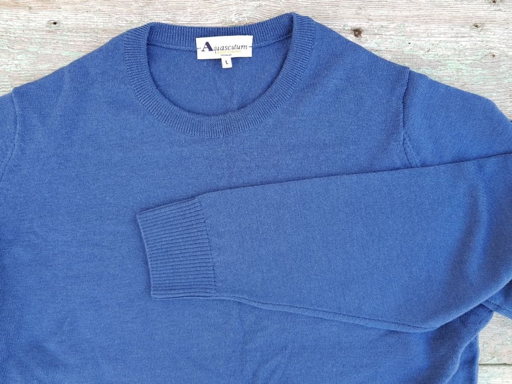 Aquascutum Aquascutum Crew neck Knitwear sweater 100% wool Size US L / EU 52-54 / 3 - 1 Thumbnail