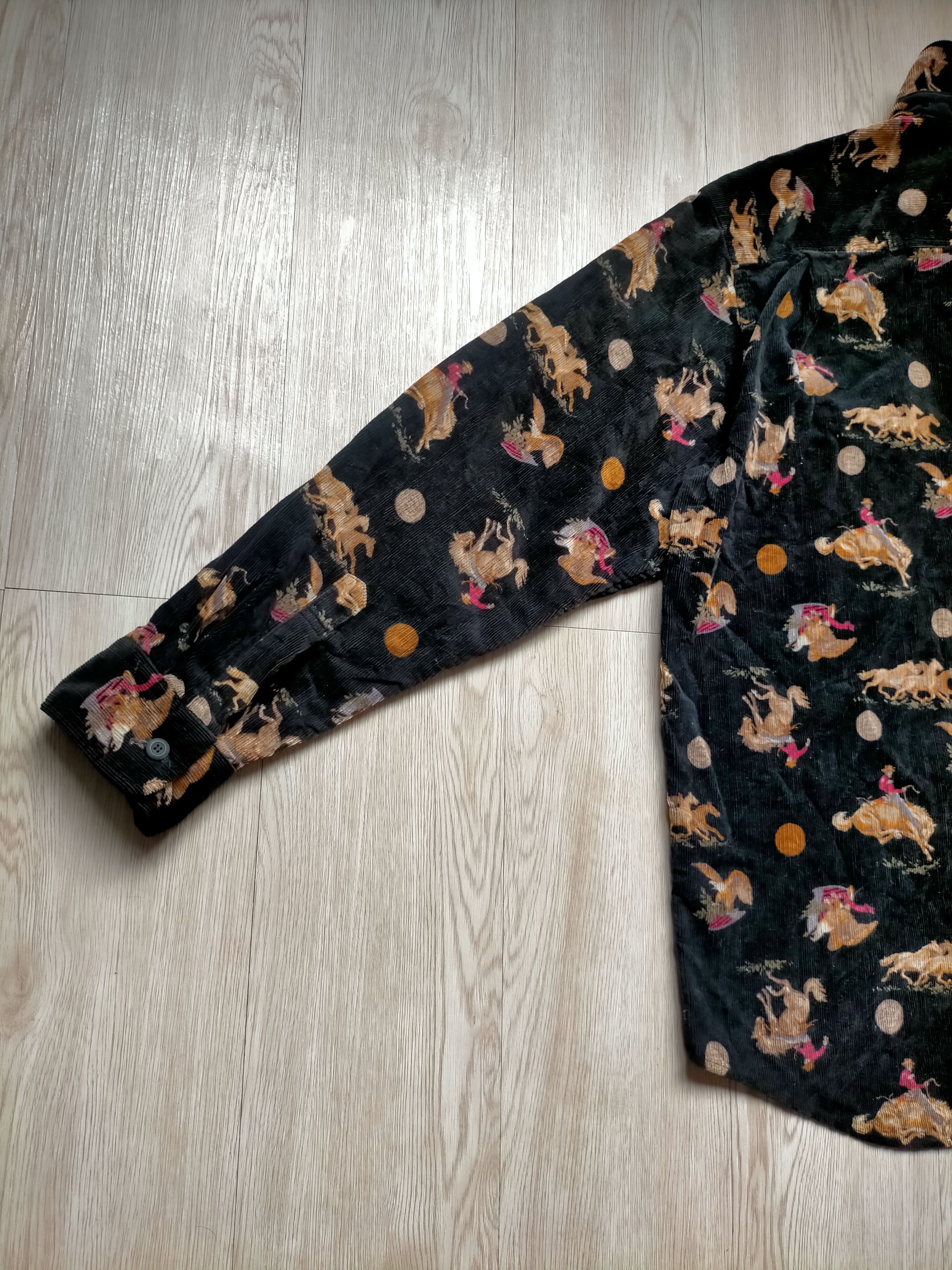 Lee 🔥Rare Lee Coudroy Full print Work shirt button ups Size US L / EU 52-54 / 3 - 10 Thumbnail