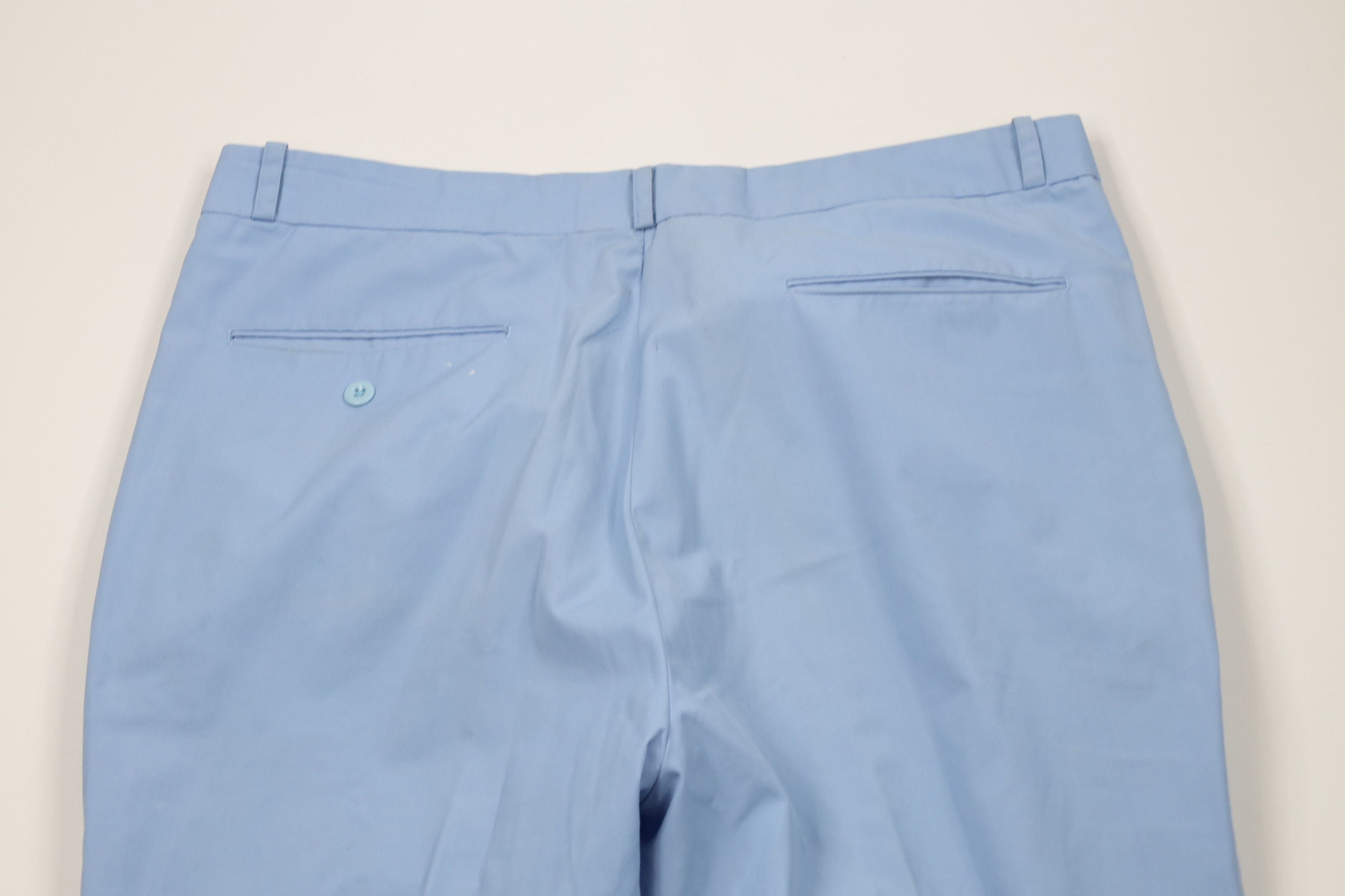 Vintage Vintage 70s Streetwear Flared Wide Leg Chino Pants Blue Size US 36 / EU 52 - 12 Thumbnail