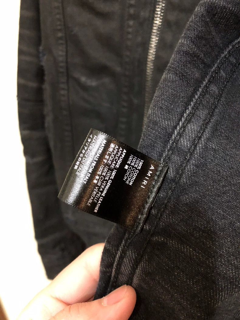 Amiri Amiri washed black brushed wax MX2 denim jacket-2506 Size US L / EU 52-54 / 3 - 4 Thumbnail