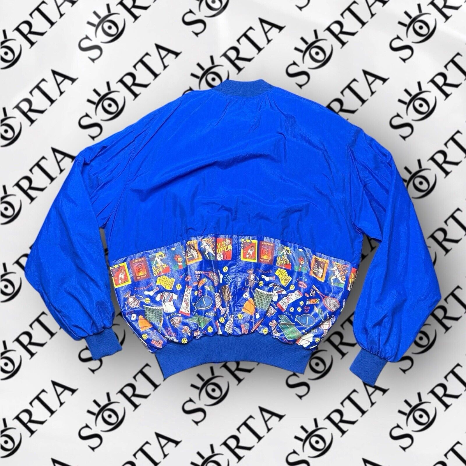Vintage VTG 90s Official US Open Tennis Full Zip Windbreaker Rare Size US XL / EU 56 / 4 - 2 Thumbnail