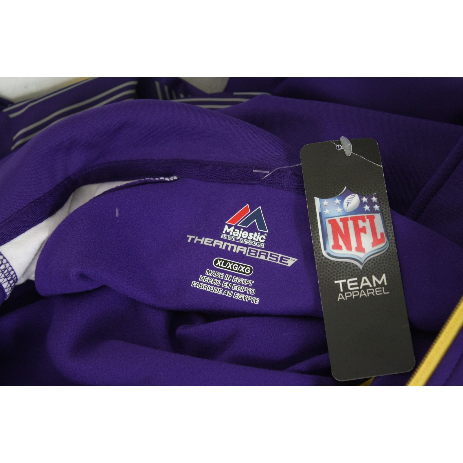 Majestic × NFL NWT Minnesota Vikings Majestic Therma Base Athletic Jacket Size US XL / EU 56 / 4 - 6 Thumbnail