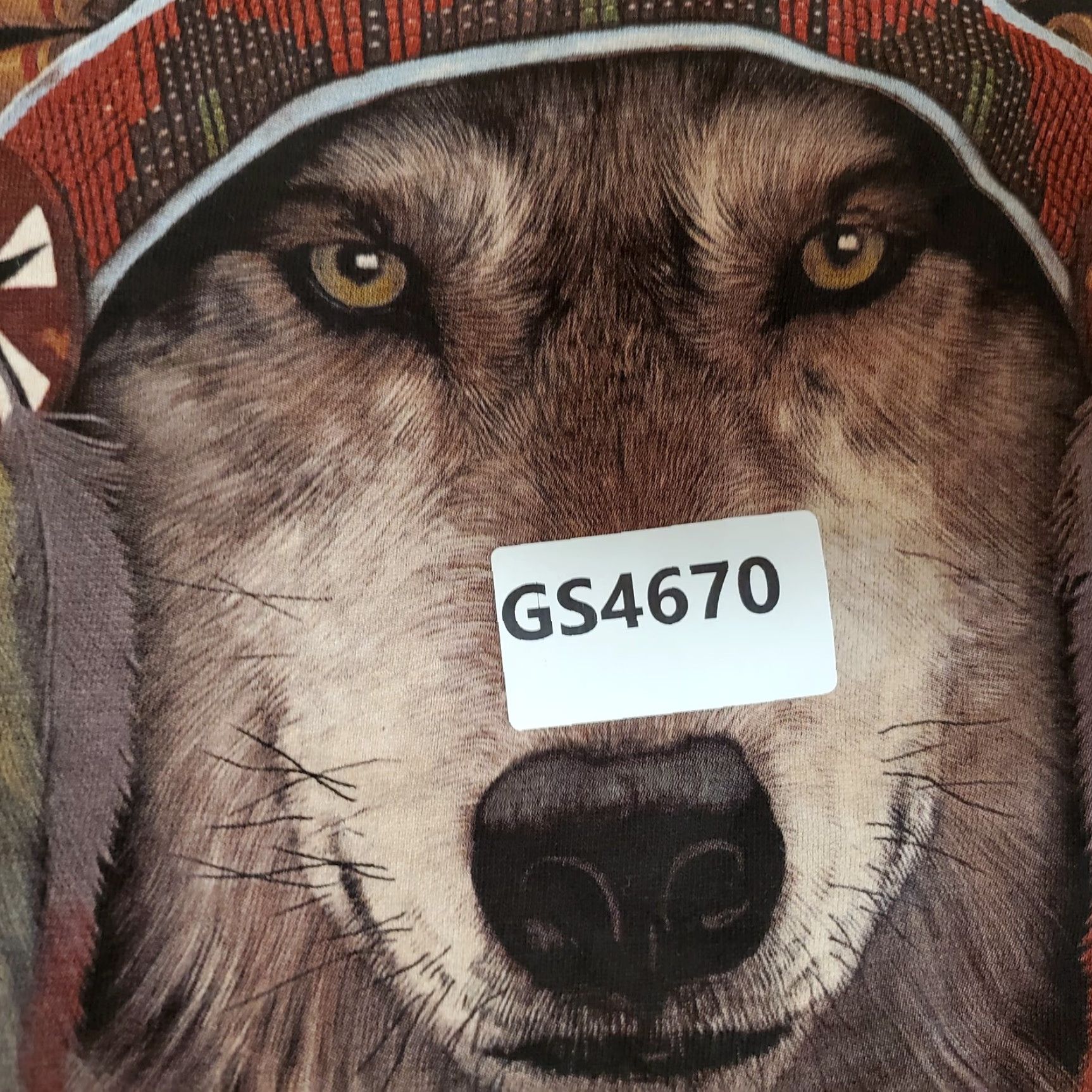 The Mountain The Mountain Shirt Mens L Red Tie Dye Wolf Short Sleeve Crew Neck Chief Dog Size US L / EU 52-54 / 3 - 7 Thumbnail