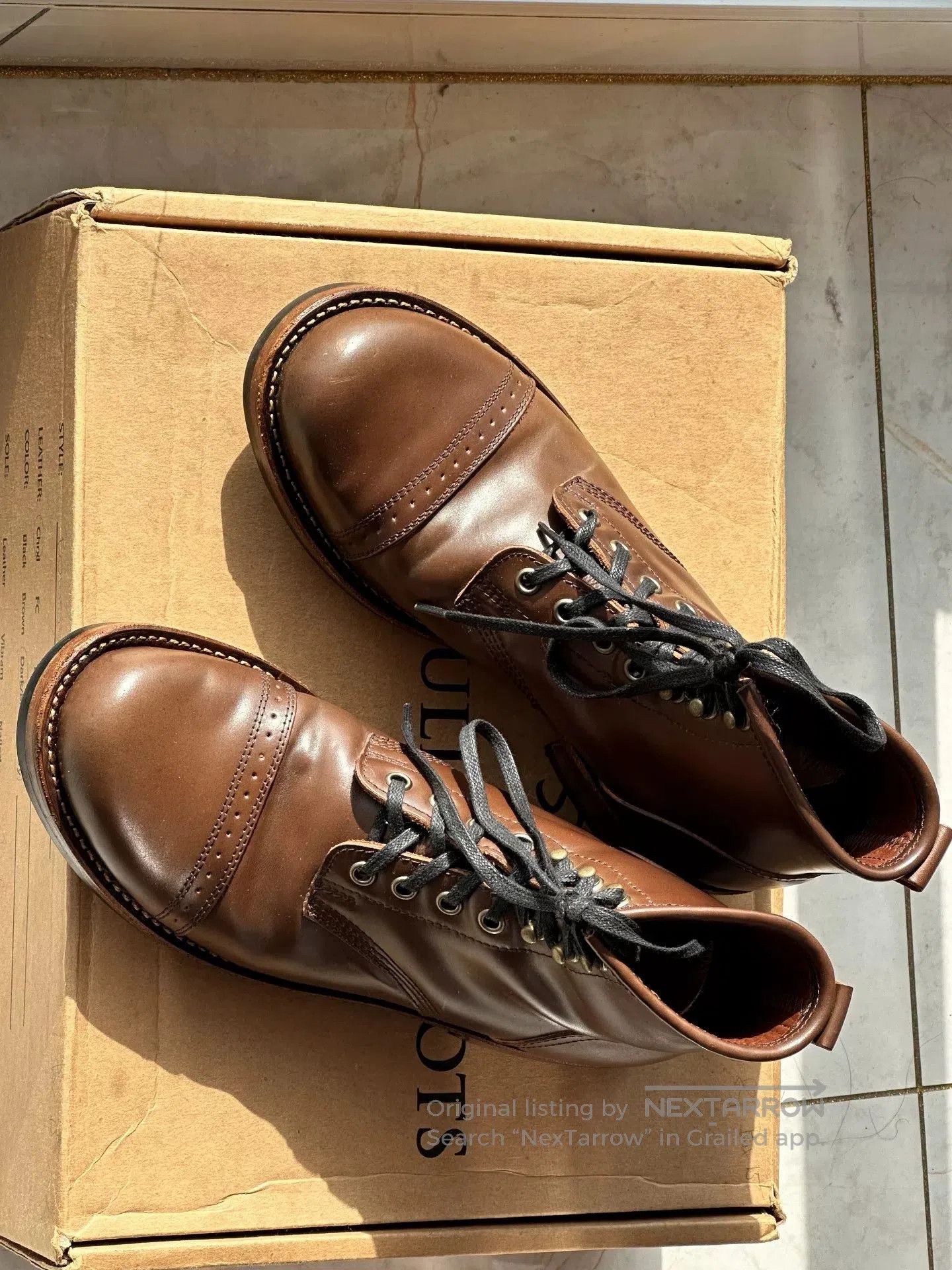 Other Julian Bowery Cigar Shell Cordovan Paratrooper Boots. Size US 7.5 / EU 40-41 - 5 Thumbnail