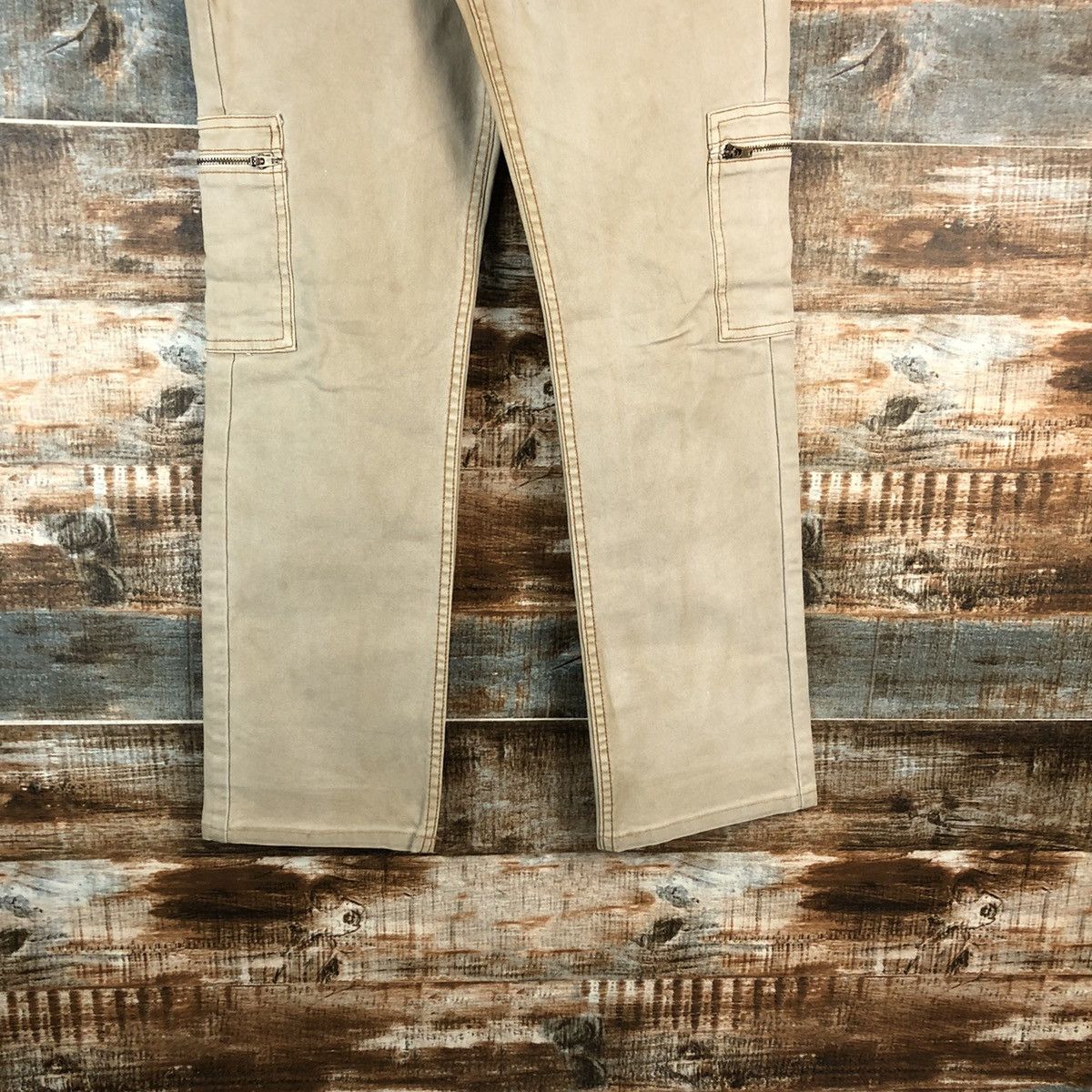 Japanese Brand Ru Jeans Brown Cargo Multipocket Pants #A2527 Size 27" / US 4 / IT 40 - 6 Thumbnail