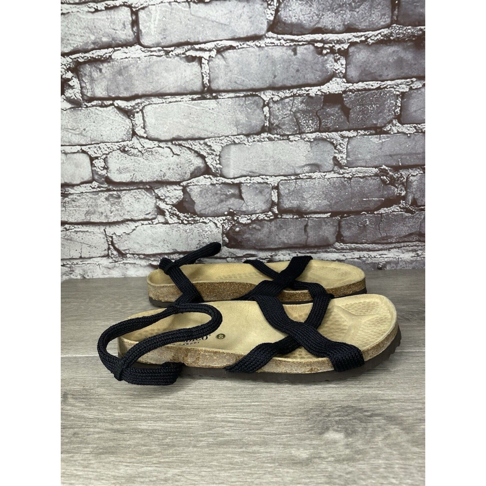 Other Arcopedico Salute Navy Blue Fabric Nylon Cross Strap Cork Sa Size US 9.5 / IT 39.5 - 10 Thumbnail