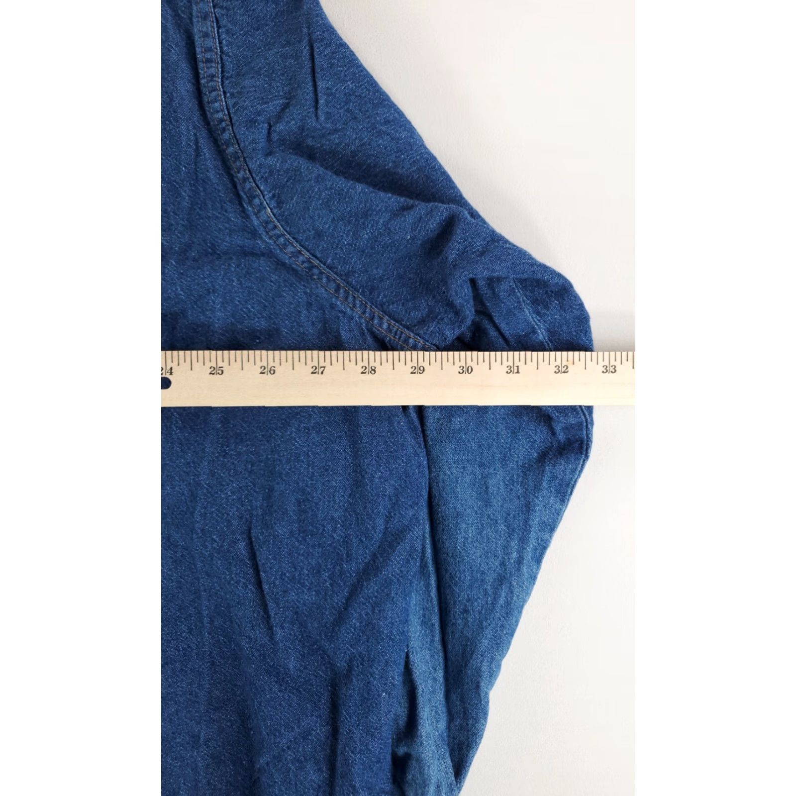 Wrangler Wrangler Denim Pearl Snap Shirt X-Long Tails Blue Mens 3XL 20-36 Big Man Fit Long Sleeve Snap Tail Shirt Size US XXL / EU 58 / 5 - 4 Thumbnail