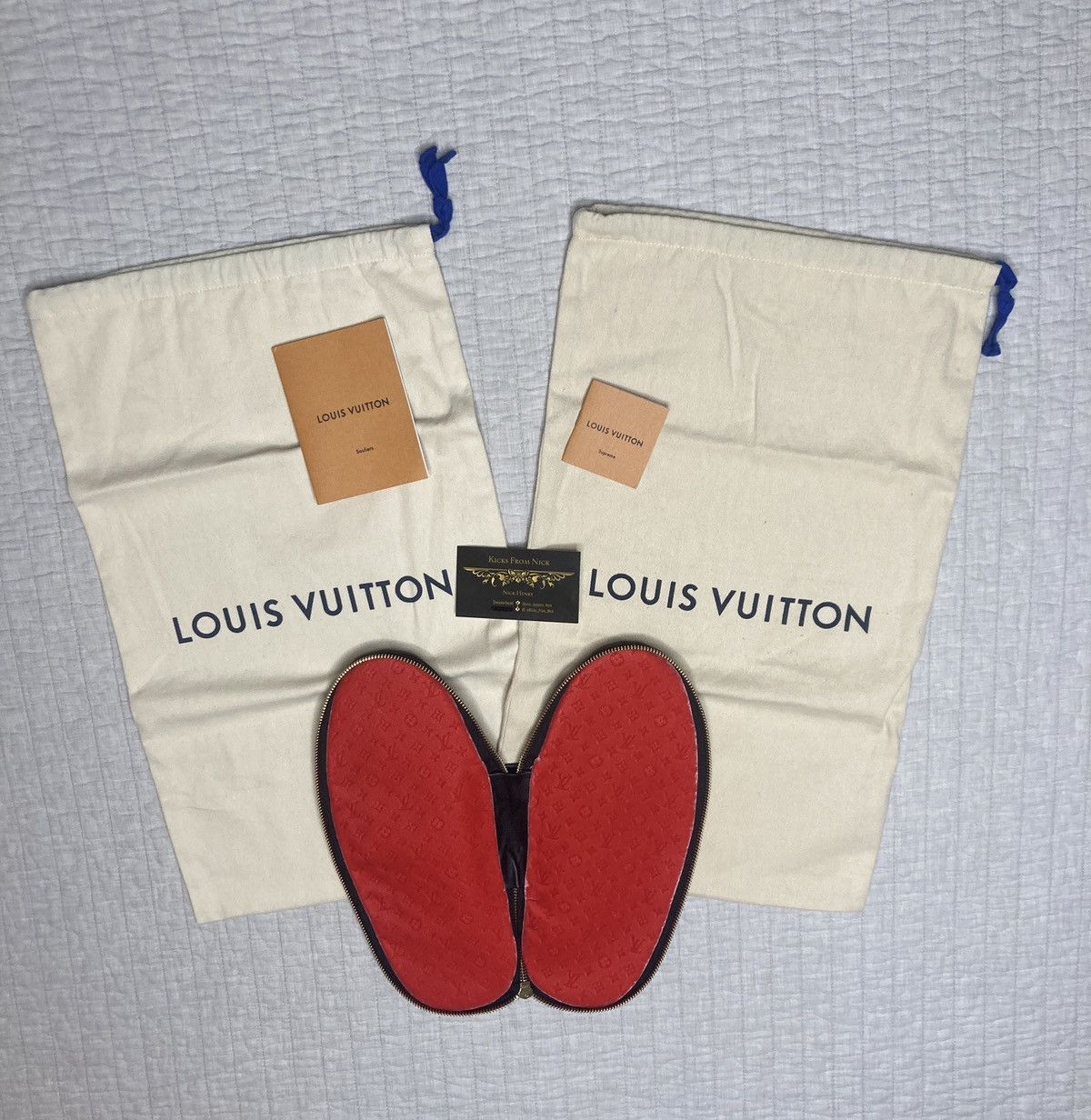 Louis Vuitton × Supreme Supreme x Louis Vuitton Hugh Slippers 'Black' Size 5 Size US 5 / EU 37 - 8 Thumbnail