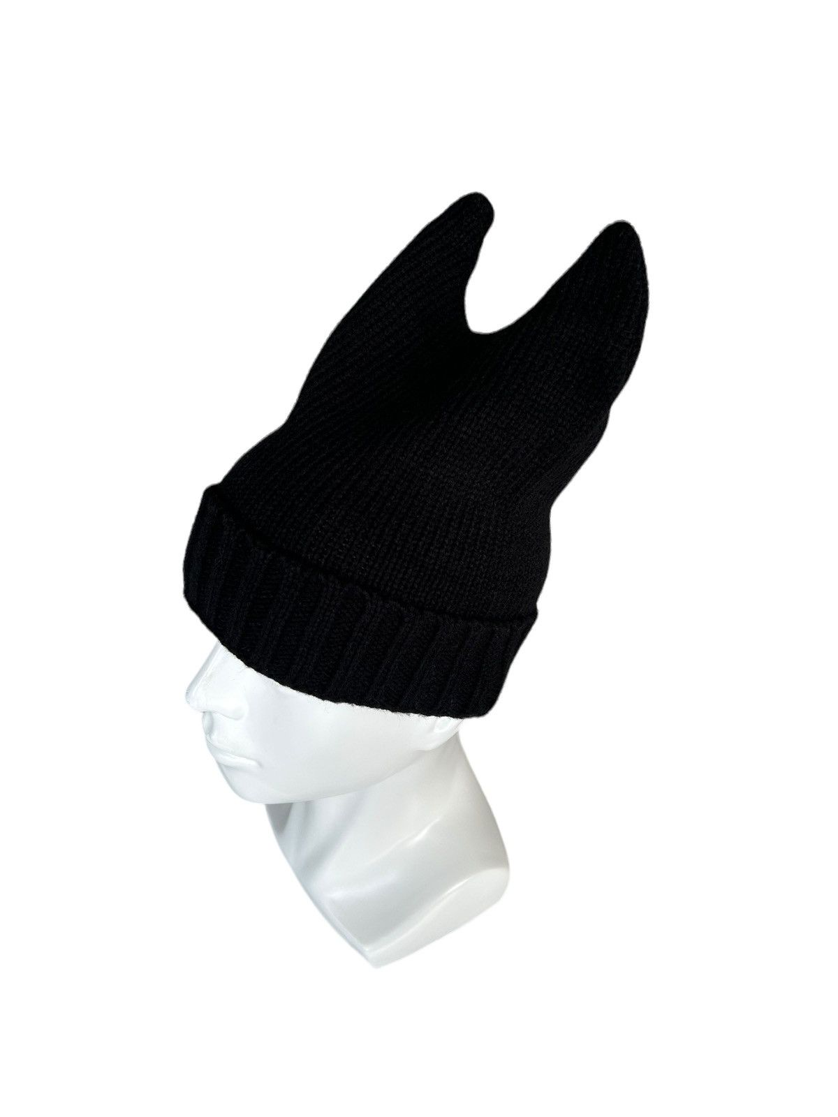 Japanese Brand × Kapital × Vintage HORN DEVIL BUNNY JAPANESE KNITT BEANIE HATS ☠️ Size ONE SIZE - 4 Thumbnail