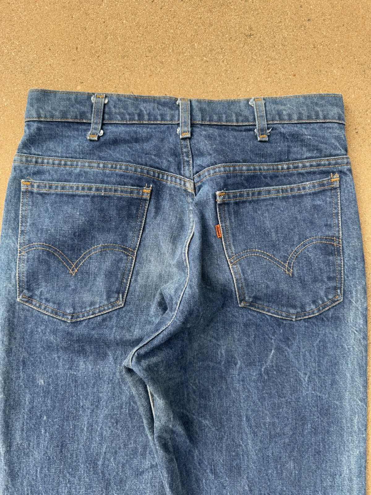 Levi's × Vintage Vtg 70’s Levi’s 646 Orange Tab Bellbottom Flare Jeans 32x29 Size US 32 / EU 48 - 7 Thumbnail