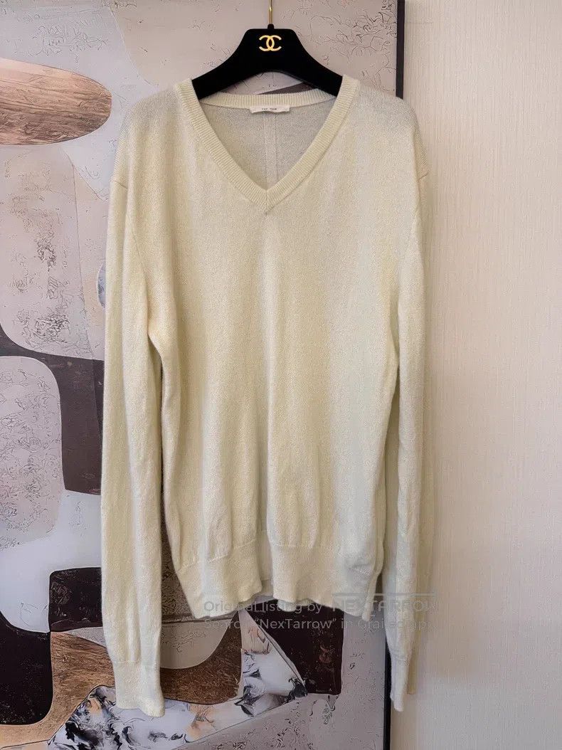The Row The Row Pure cashmere V-neck sweater Size S / US 4 / IT 40 - 1 Thumbnail