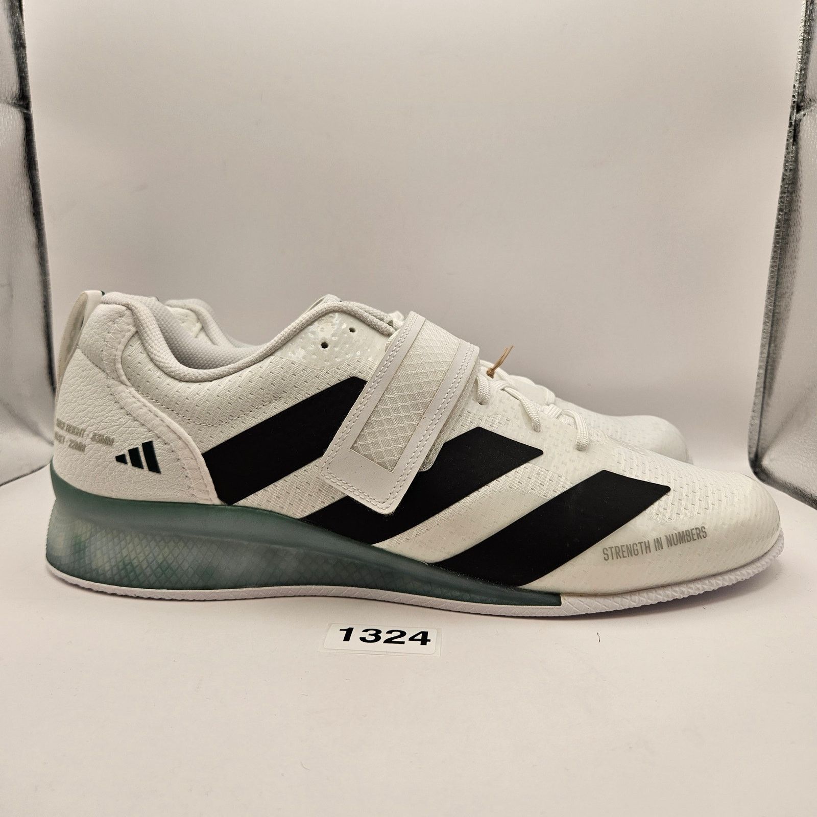 Adidas ADIDAS ADIPOWER MEN'S 14 WEIGHTLIFTING SHOES IH8233 WHITE Size US 14 / EU 47 - 4 Thumbnail