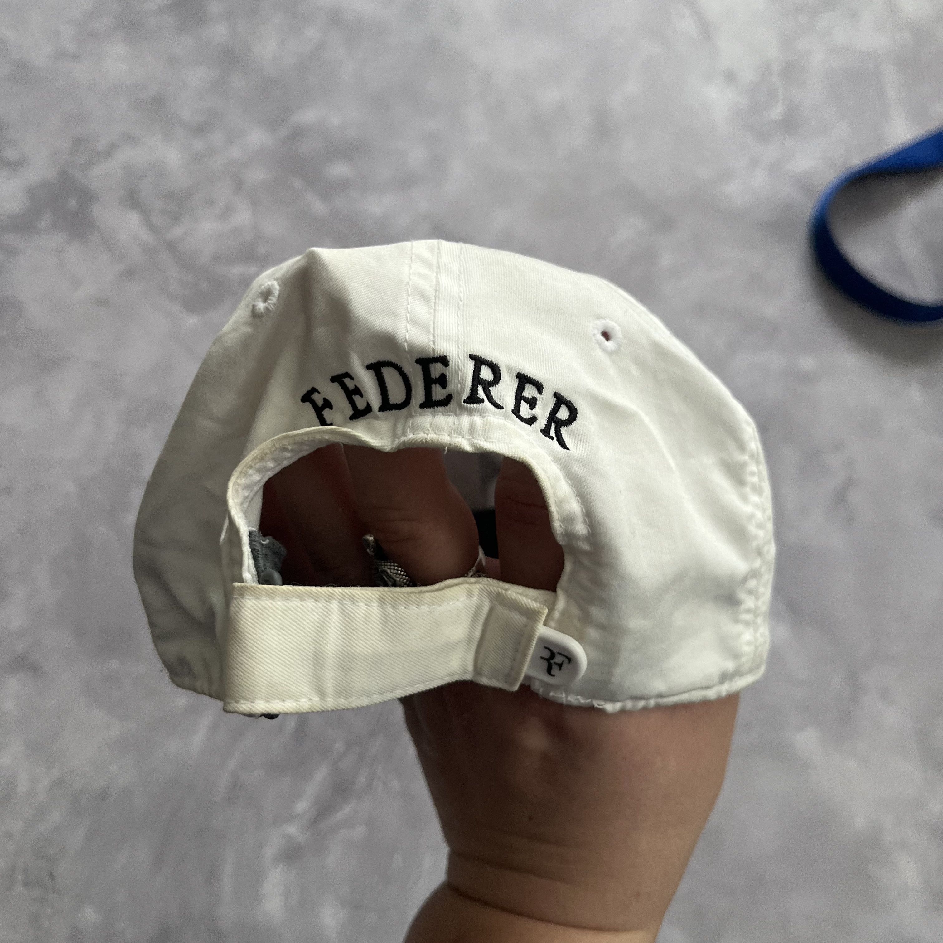 Nike Nike Roger Federer Hat Classic 99 Cap Court White Logo RF Size ONE SIZE - 4 Thumbnail