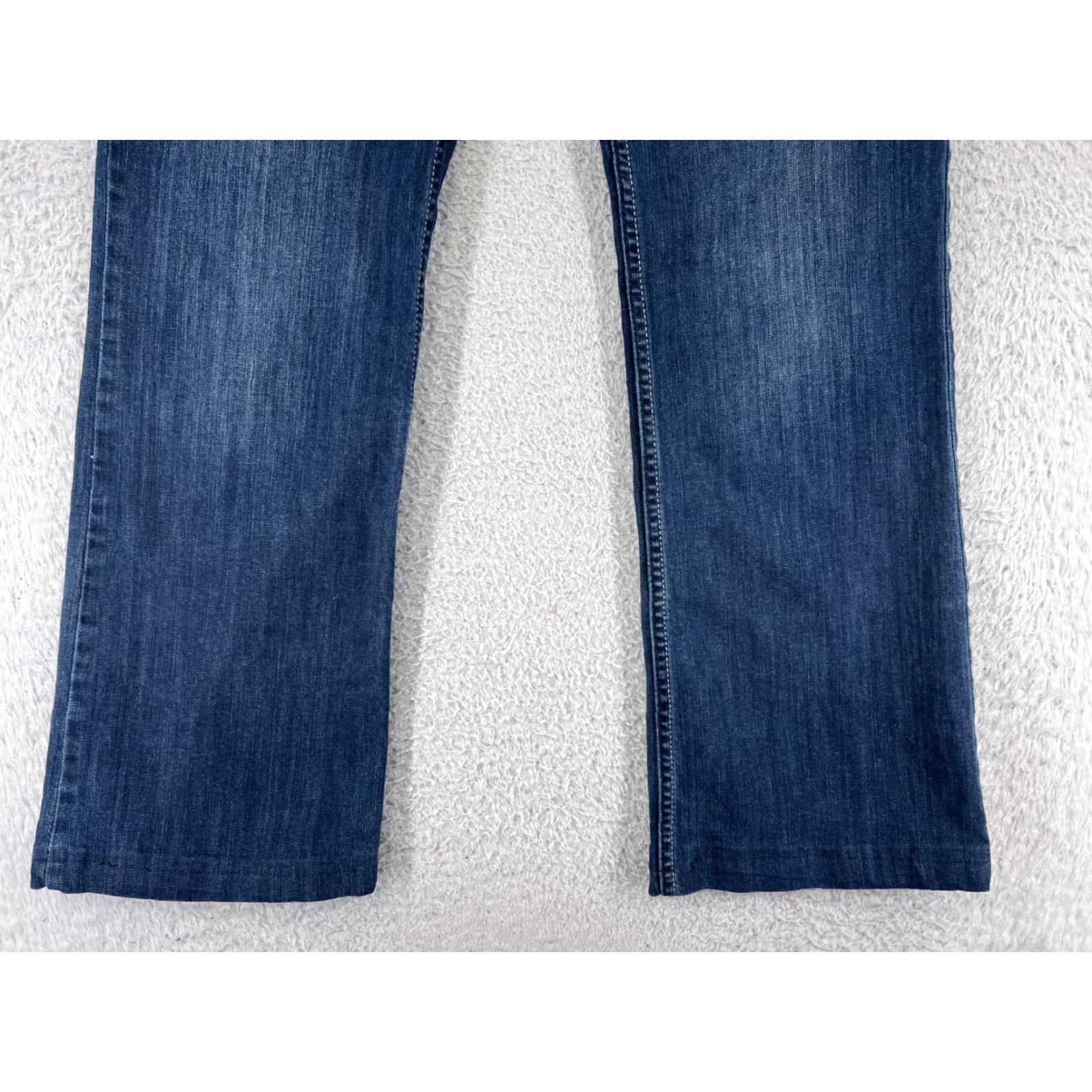 Apt. 9 Apt. 9 Jeans Womens 10 Blue Denim Bootcut Embellished Cotton Blend Stretch Pants-? Size 32" / US 10 / IT 46 - 2 Thumbnail