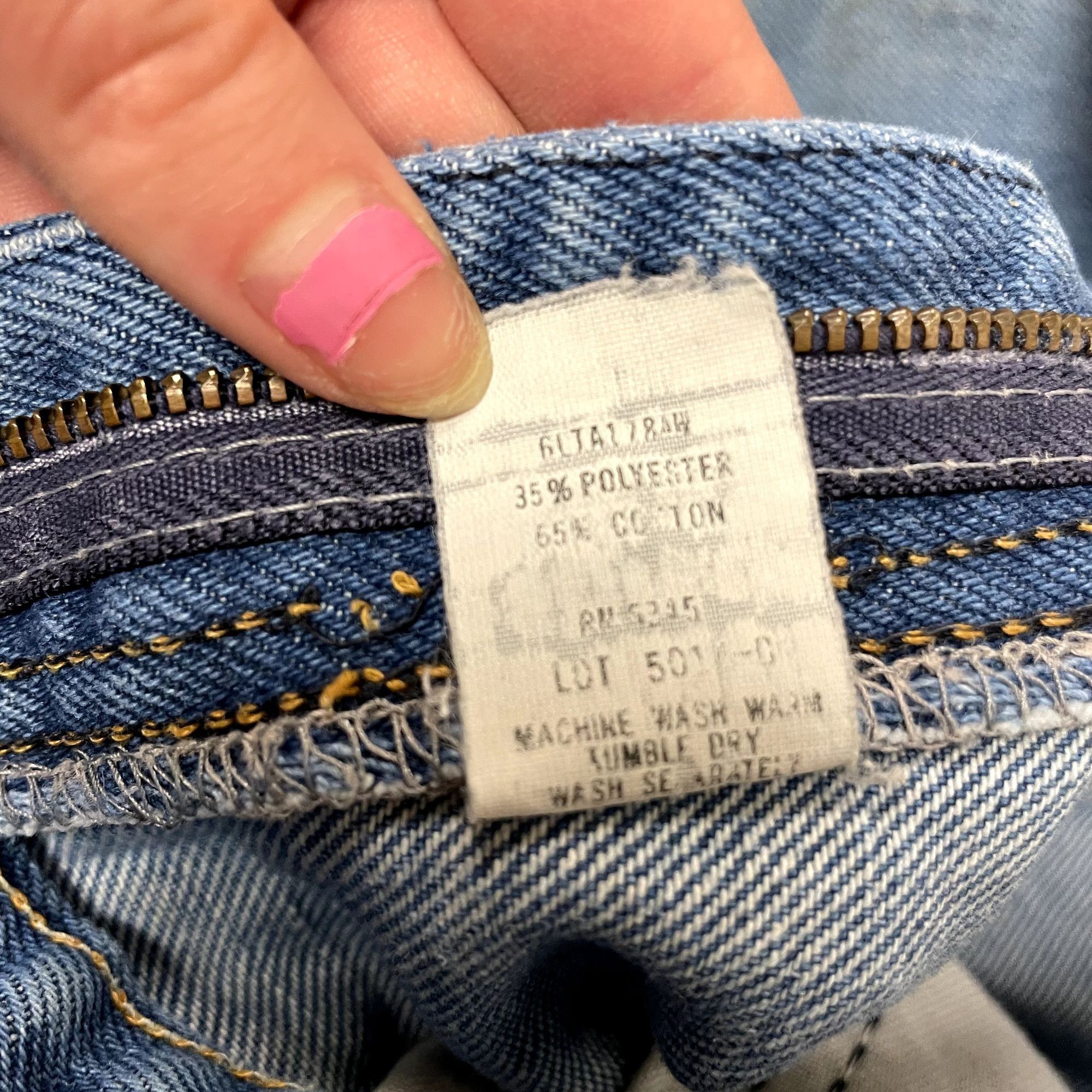 Sears Vtg Sears Roebucks DISTRESSED Blue Jeans Work Pants Size US 34 / EU 50 - 7 Thumbnail