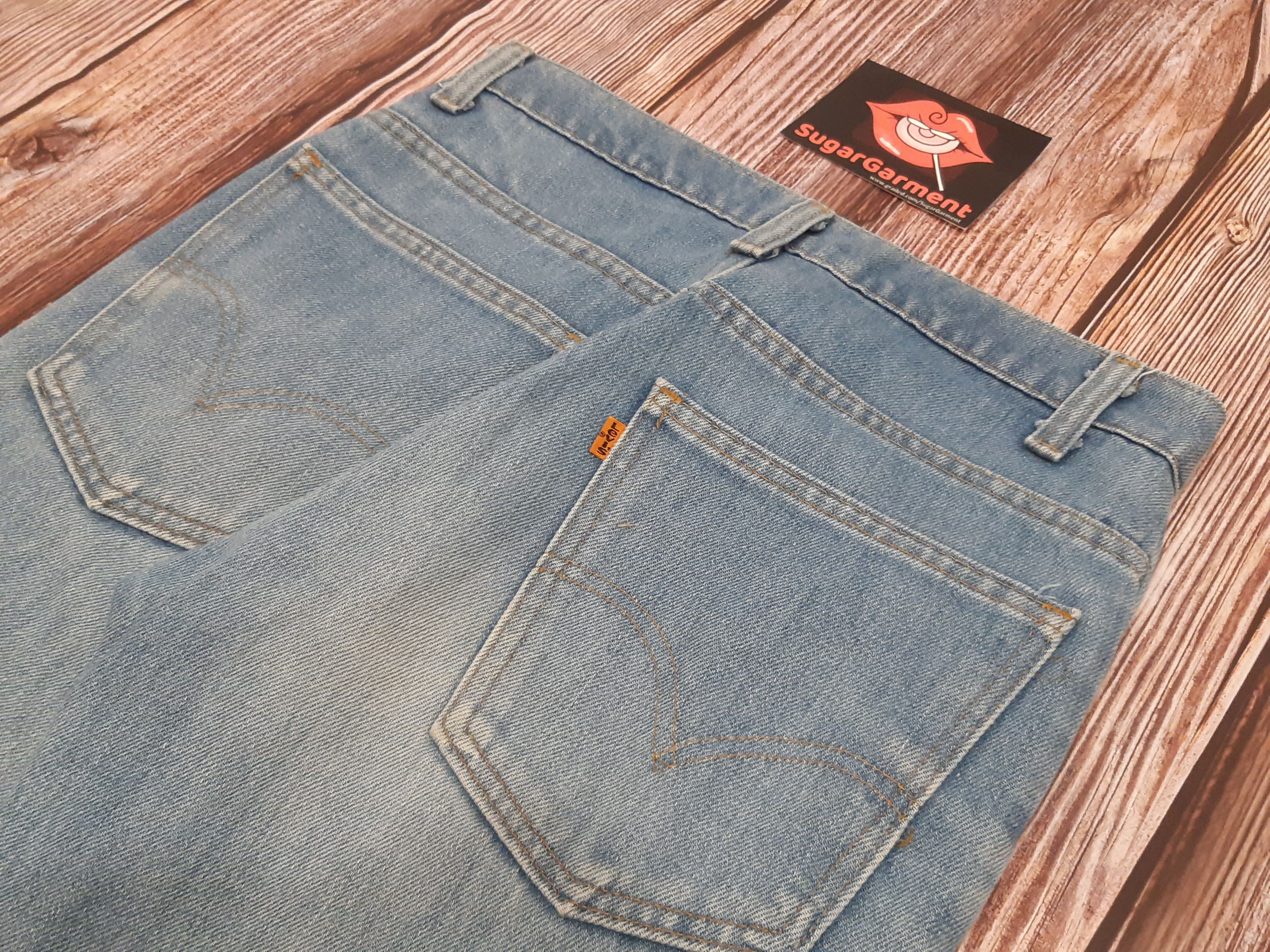 Levi's Levis 646 Bell Bottom Flare Bootcut Orange Tab TALON Jeans Size US 28 / EU 44 - 14 Thumbnail